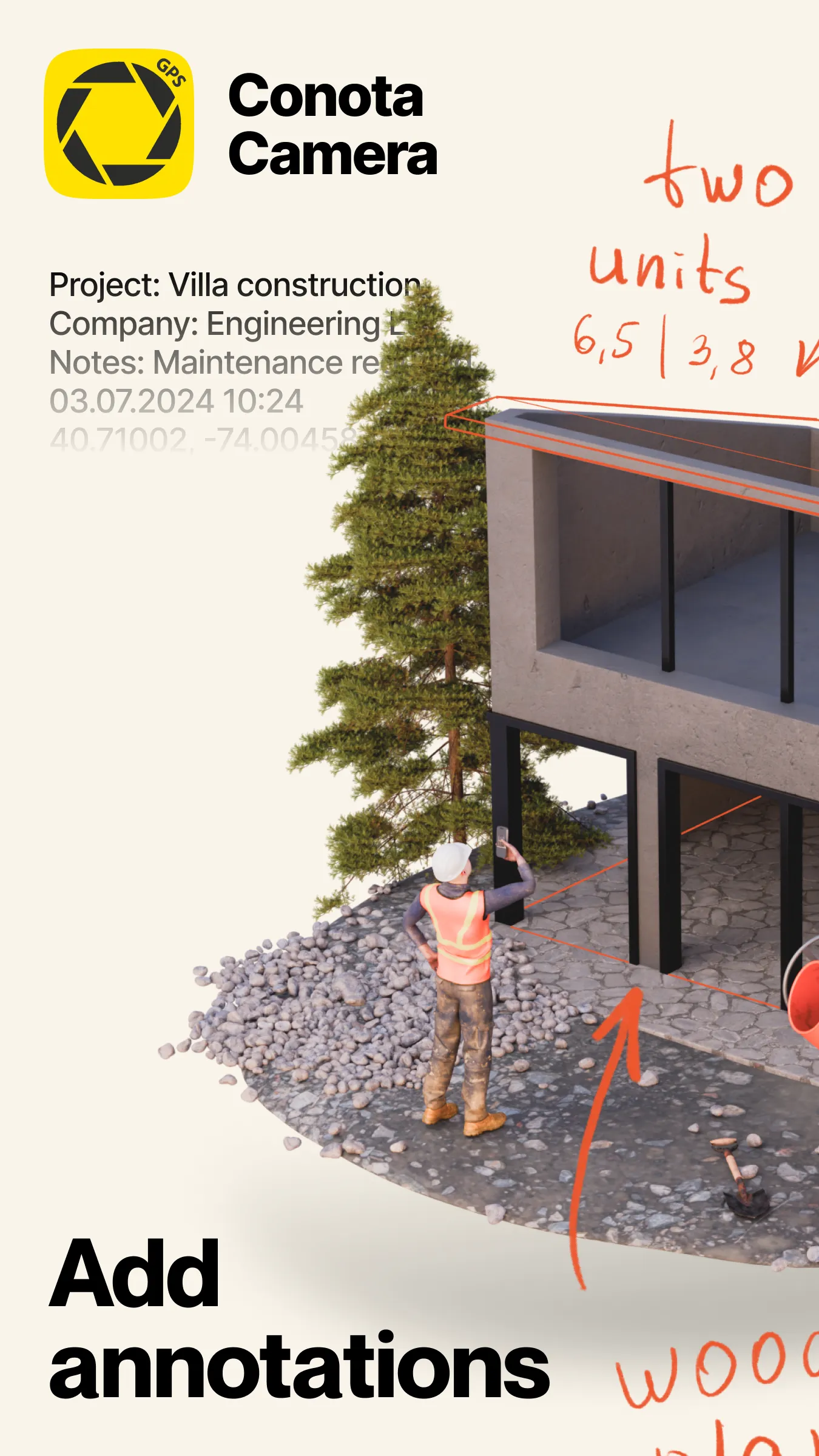 Conota - Timestamp GPS Camera | Indus Appstore | Screenshot