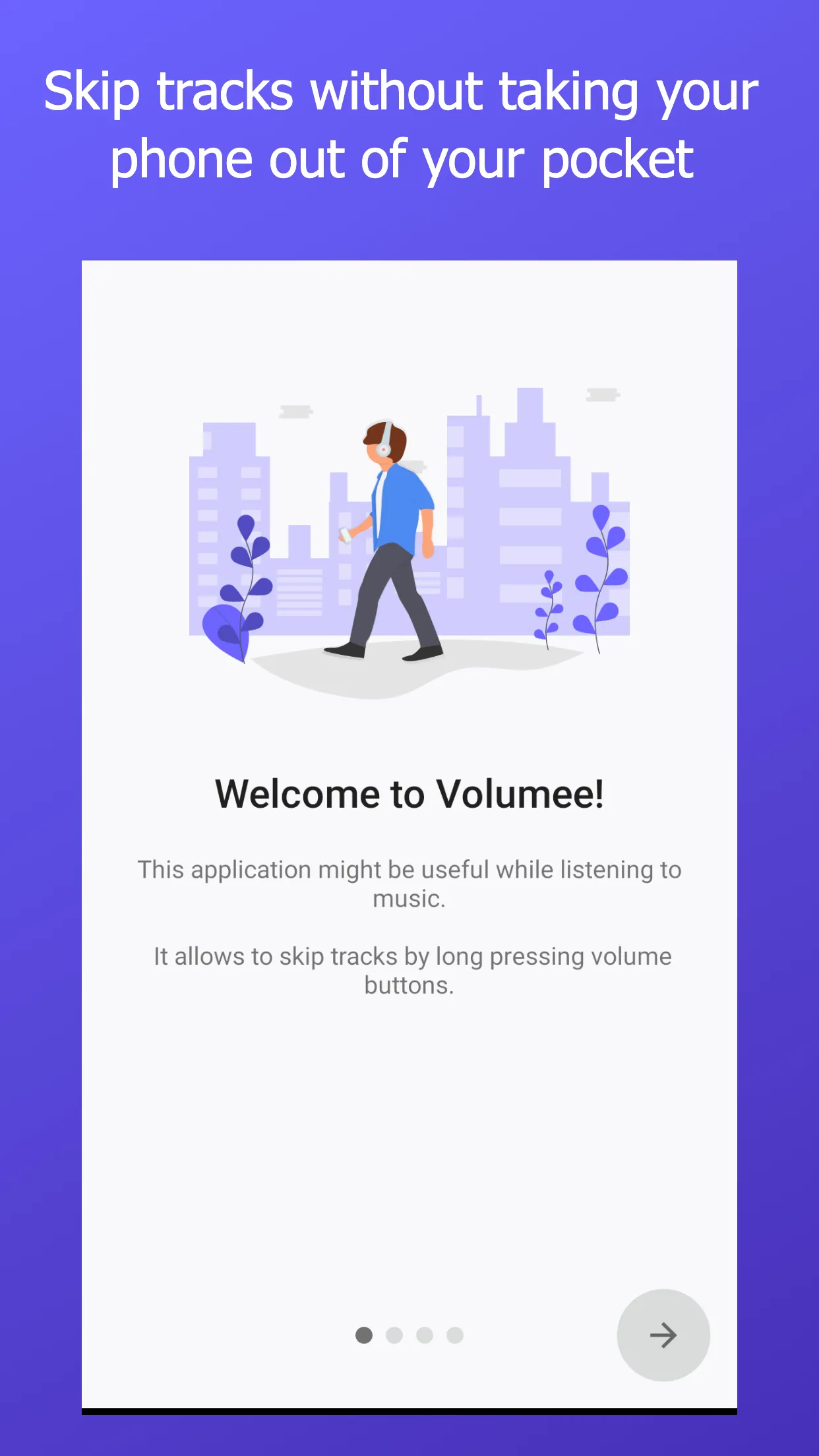 Volumee - skip tracks | Indus Appstore | Screenshot