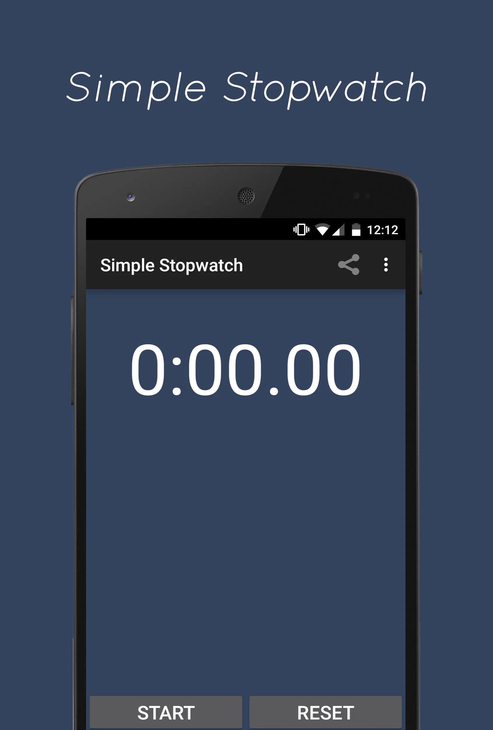 Simple Stopwatch | Indus Appstore | Screenshot