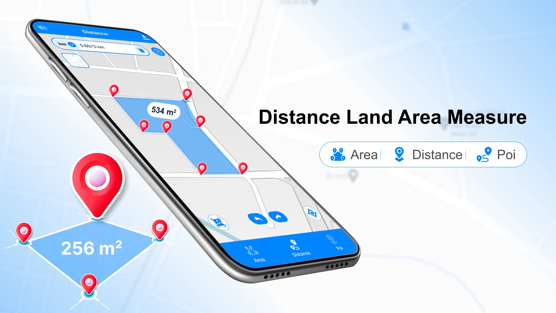 Distance Land Area Measure | Indus Appstore | Screenshot