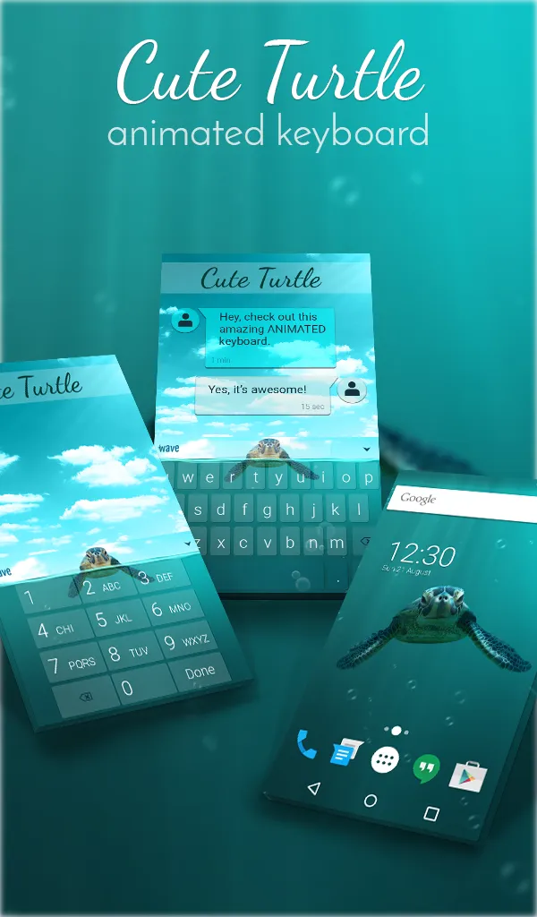 Cute Turtle Wallpaper Theme | Indus Appstore | Screenshot