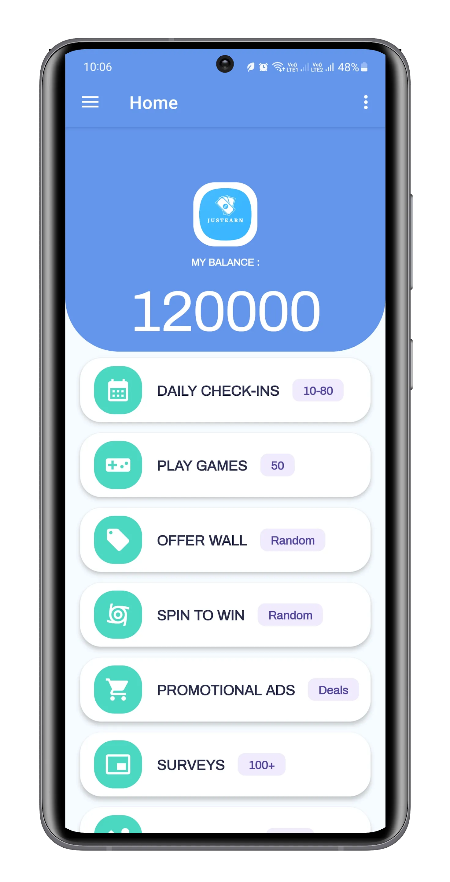 JustEarn - Earn Cash & Rewards | Indus Appstore | Screenshot