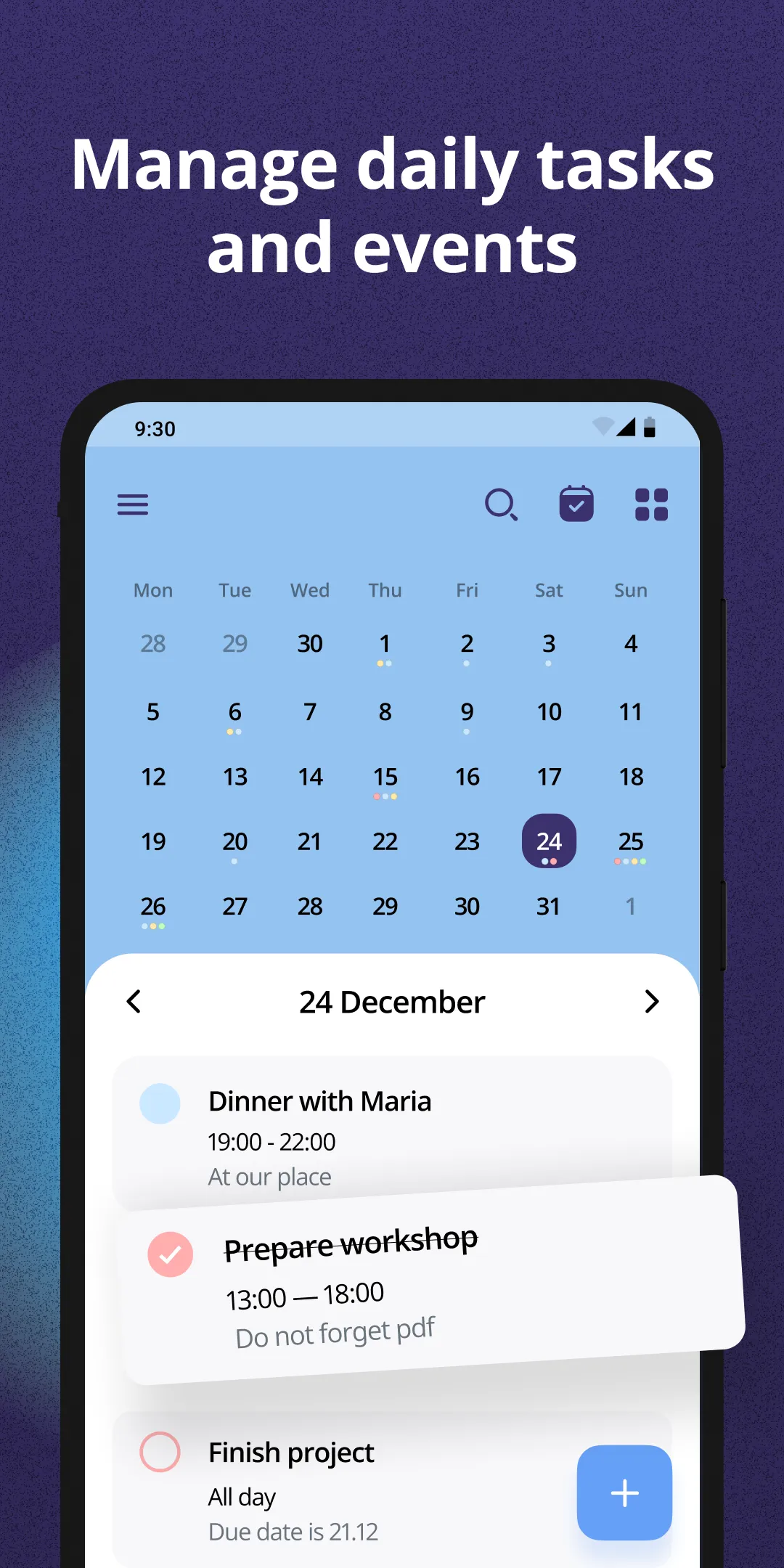 Calendar: Daily Agenda Planner | Indus Appstore | Screenshot