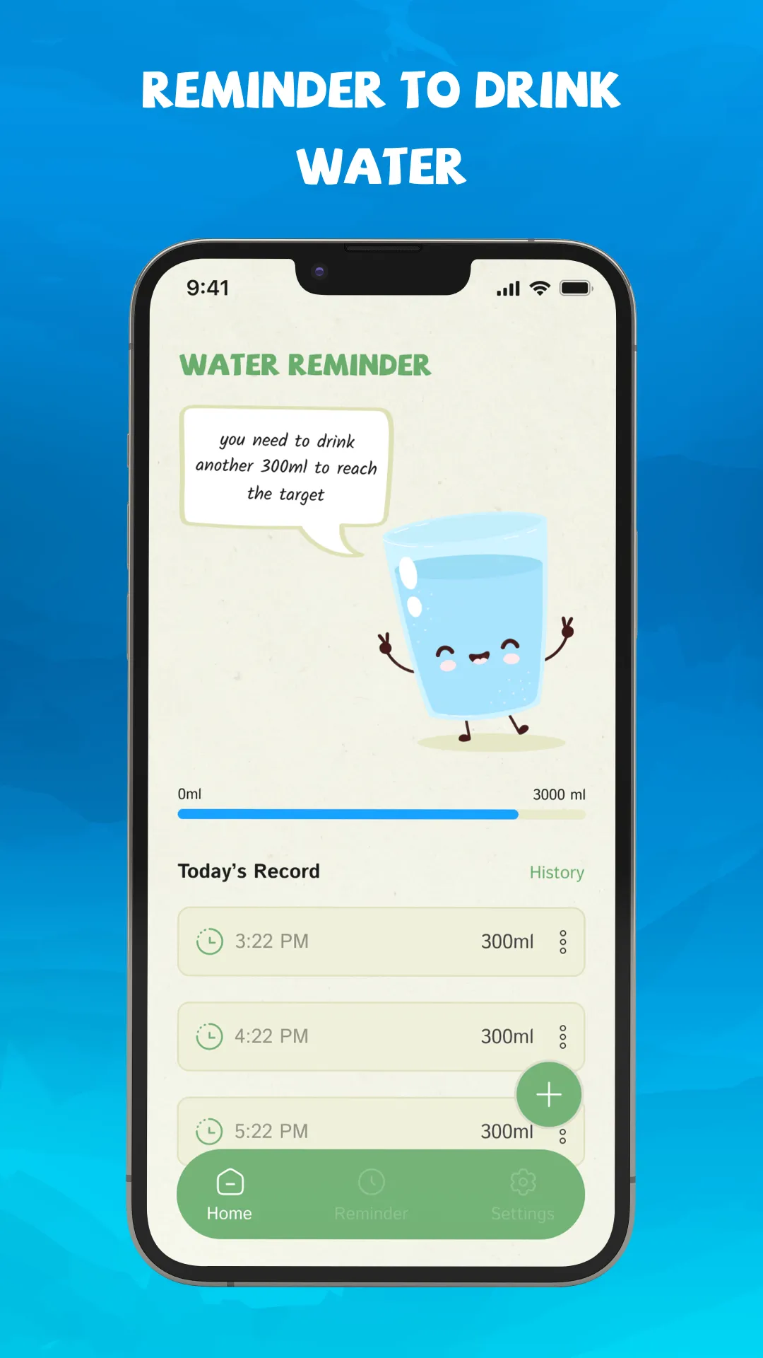 Drink Water Reminder & Tracker | Indus Appstore | Screenshot