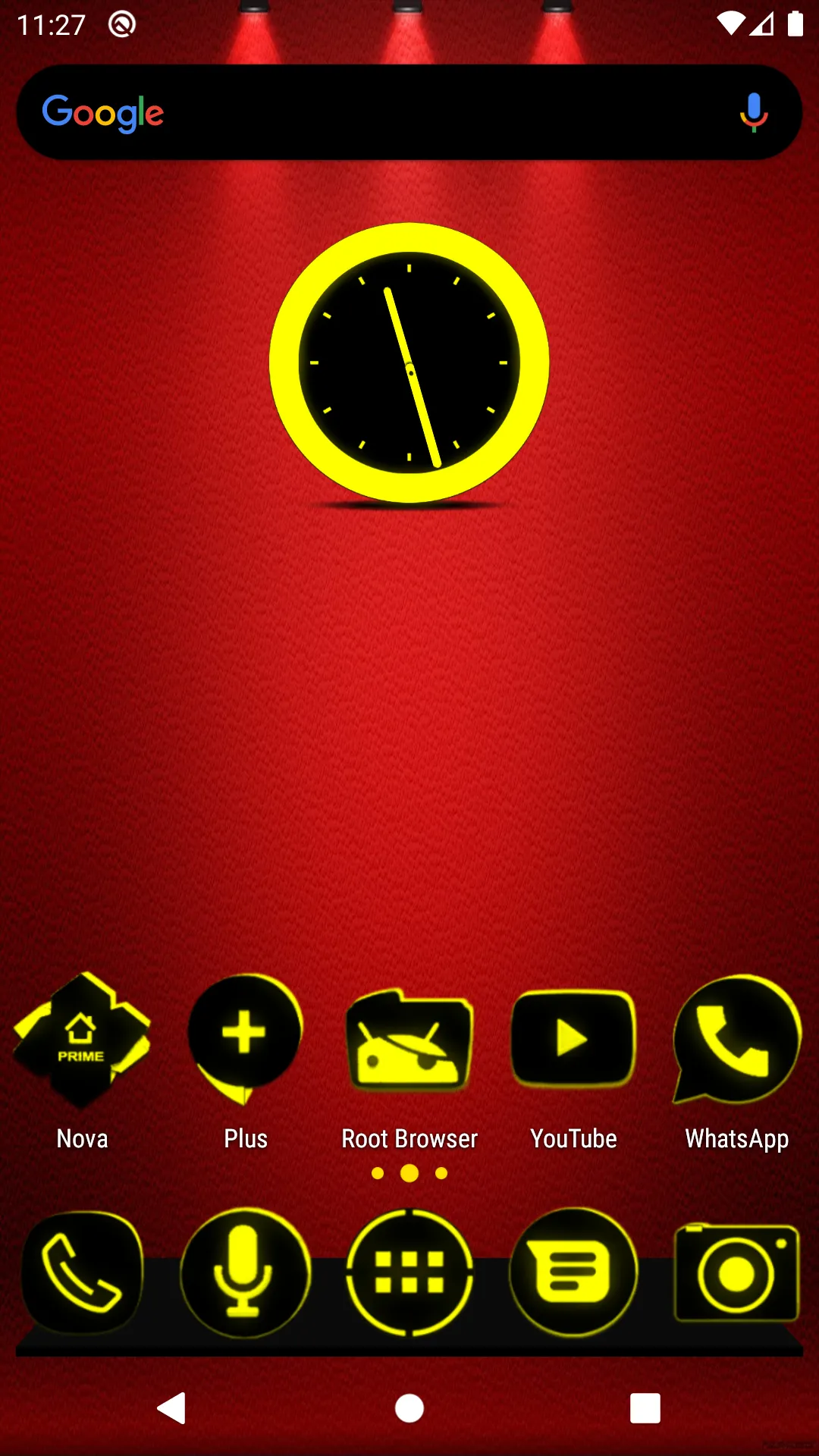 Flat Black and Yellow IconPack | Indus Appstore | Screenshot