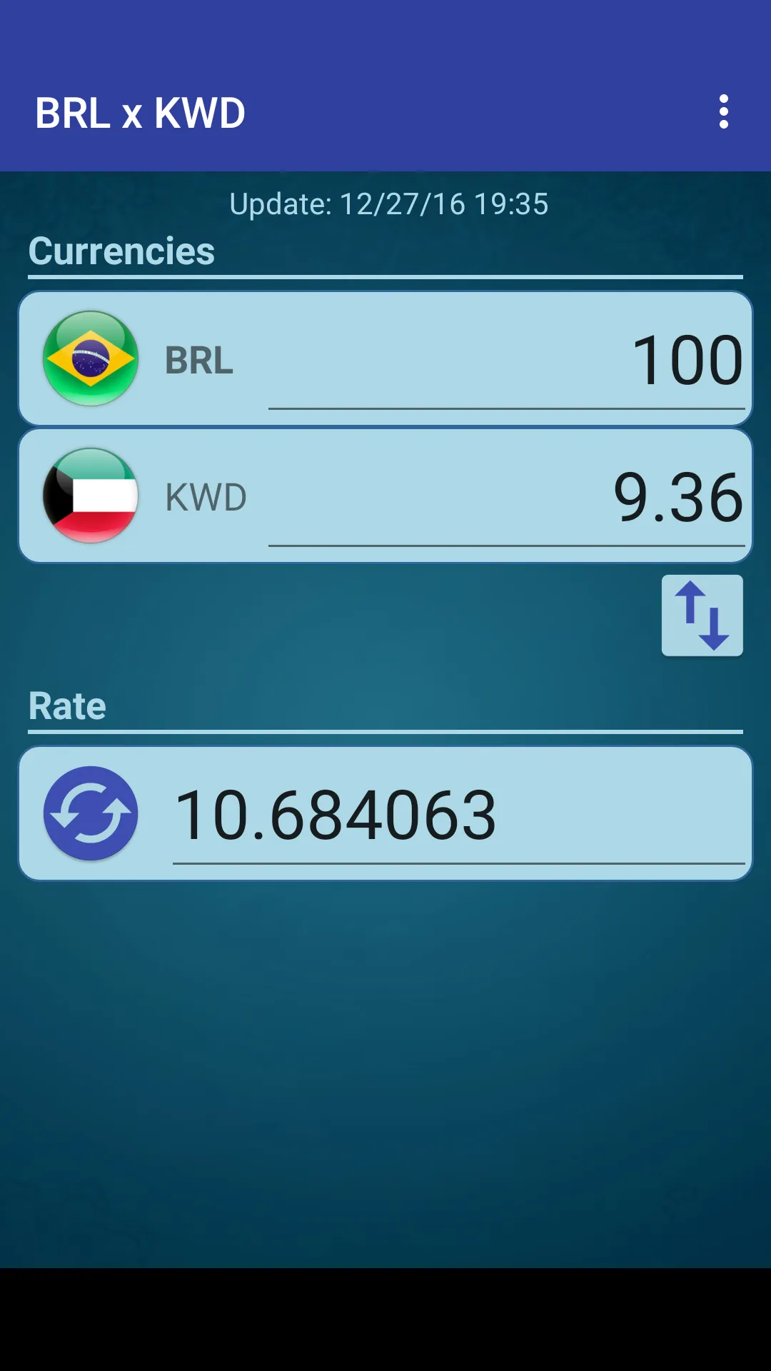 Brazil Real x Kuwaiti Dinar | Indus Appstore | Screenshot