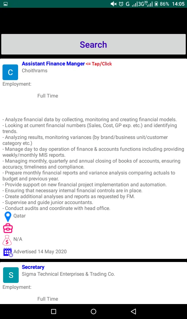 Qatar Jobs, Jobs in Qatar | Indus Appstore | Screenshot