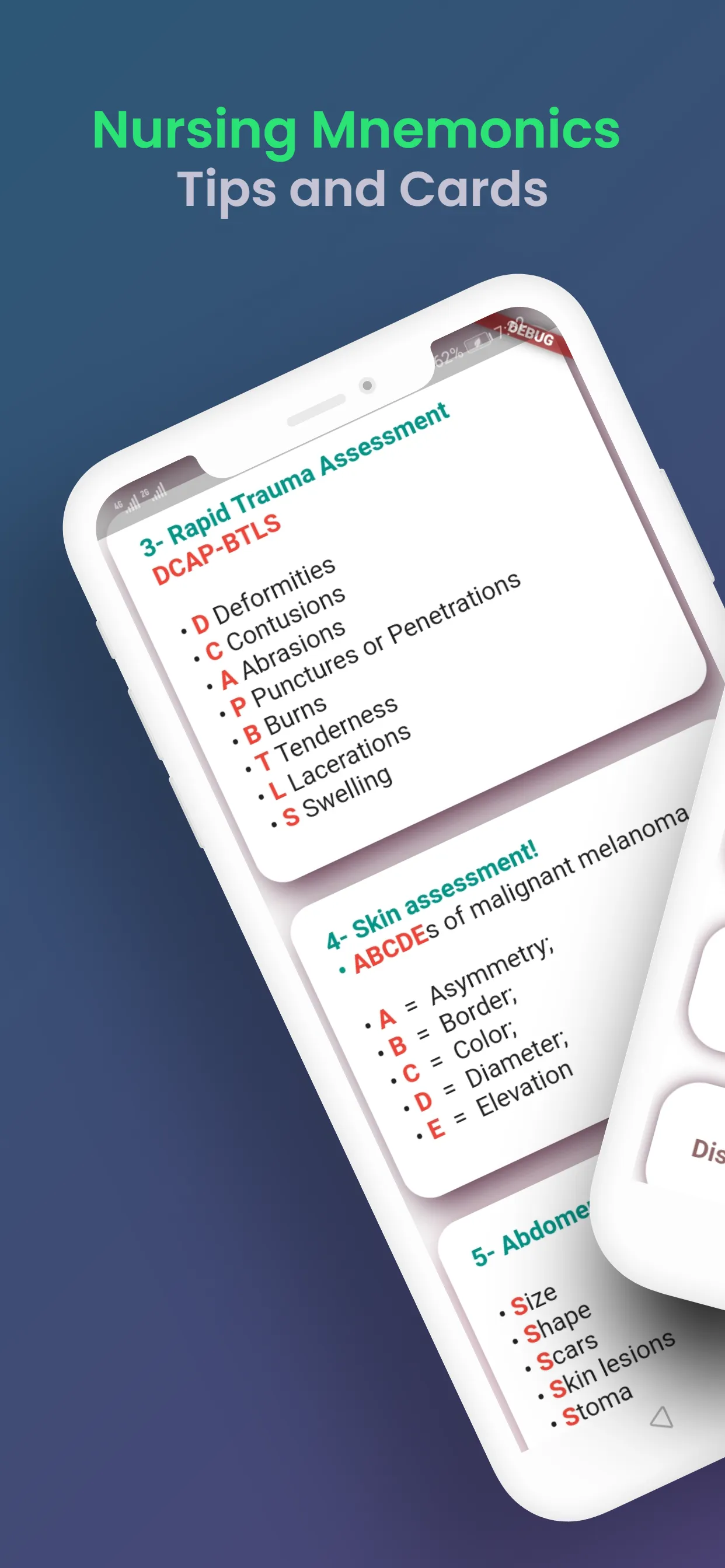 Nursing Mnemonics cards | Indus Appstore | Screenshot