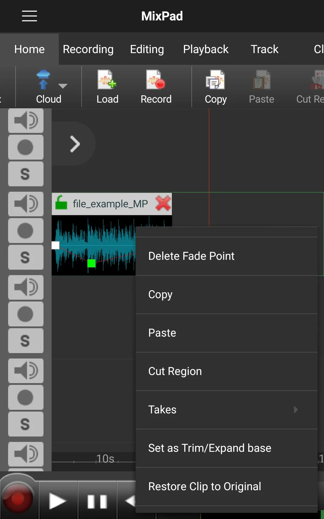 MixPad Multitrack Mixer | Indus Appstore | Screenshot