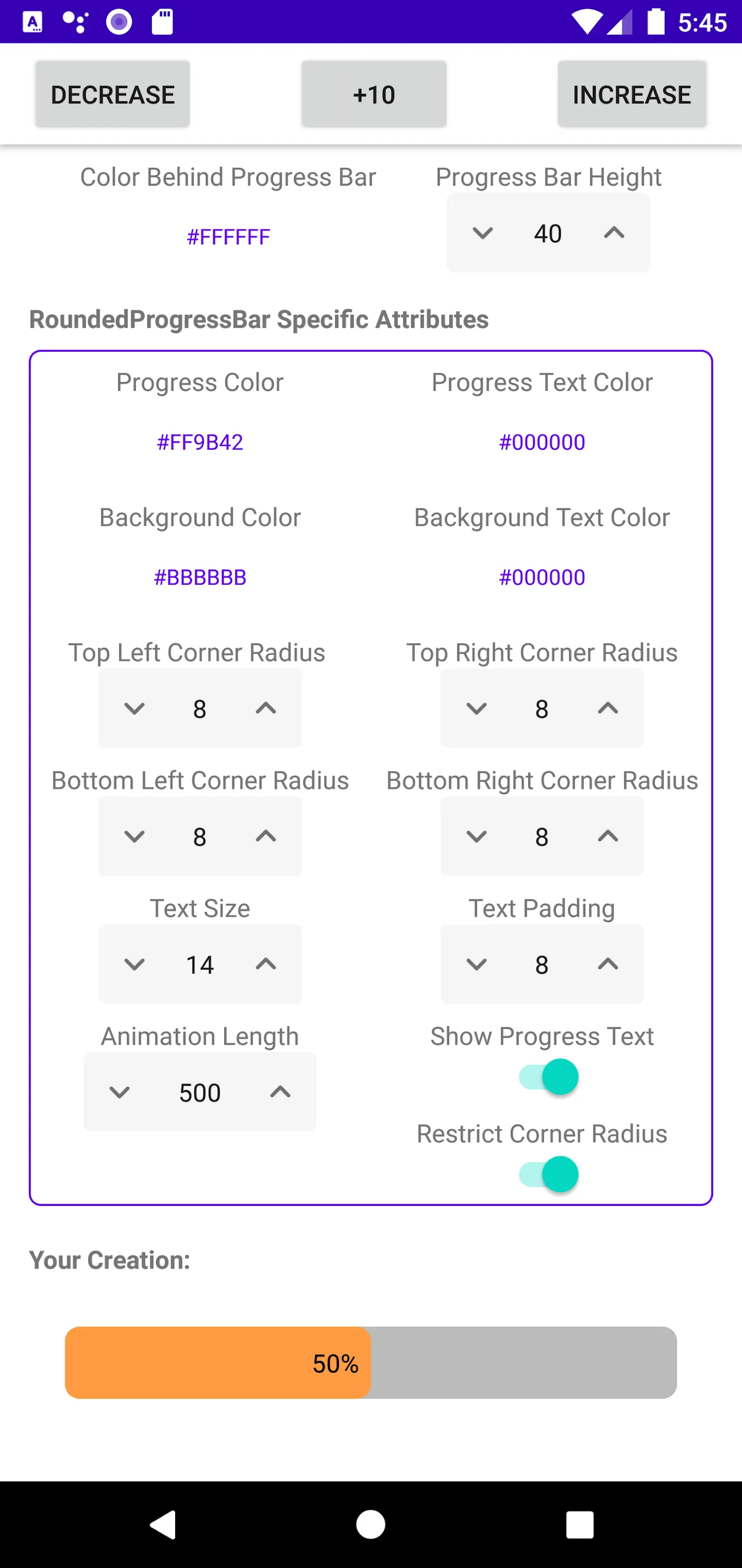 RoundedProgressBar Demo | Indus Appstore | Screenshot