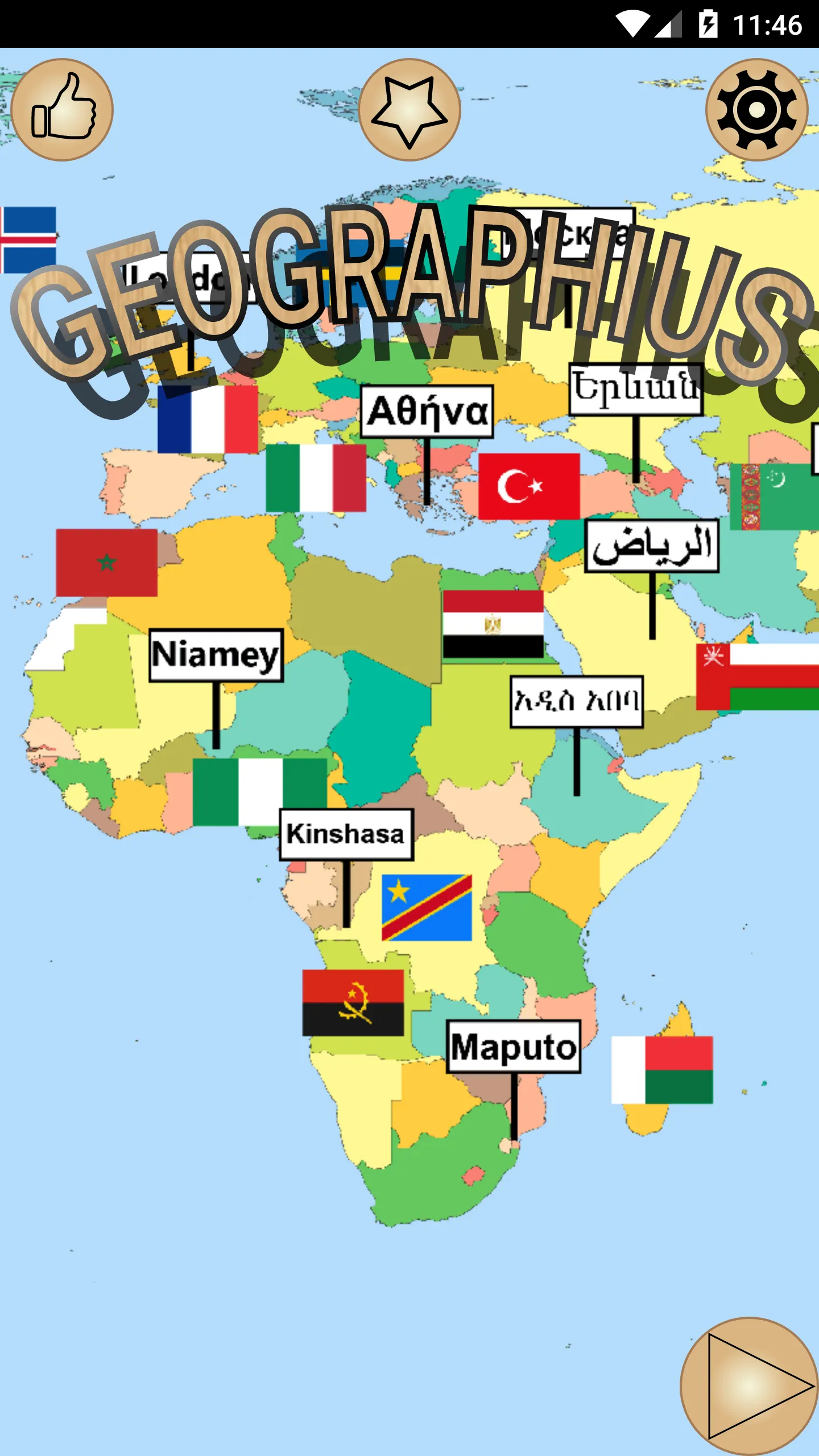 GEOGRAPHIUS: Countries & Flags | Indus Appstore | Screenshot