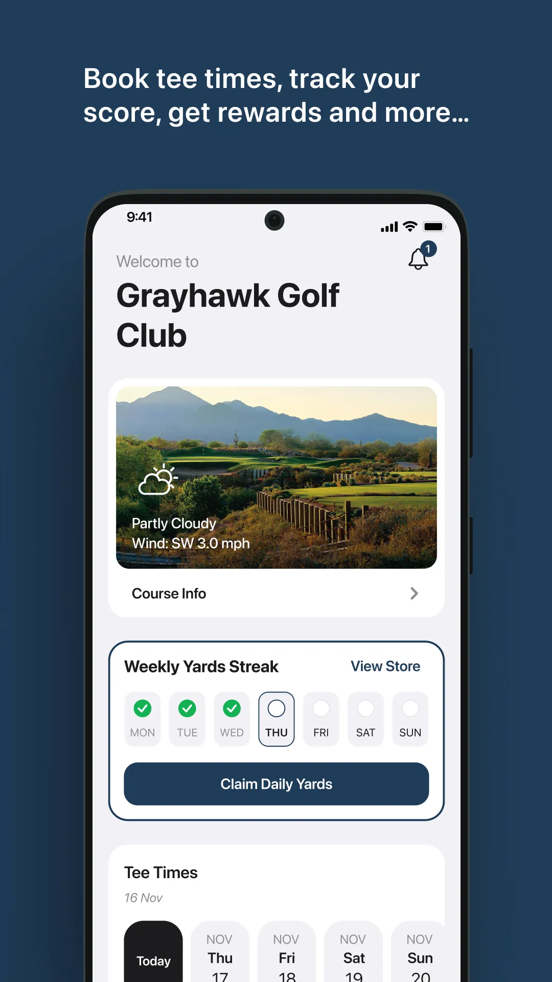 Grayhawk Golf Club | Indus Appstore | Screenshot