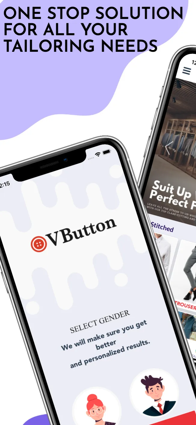 VButton : Customized Tailoring | Indus Appstore | Screenshot
