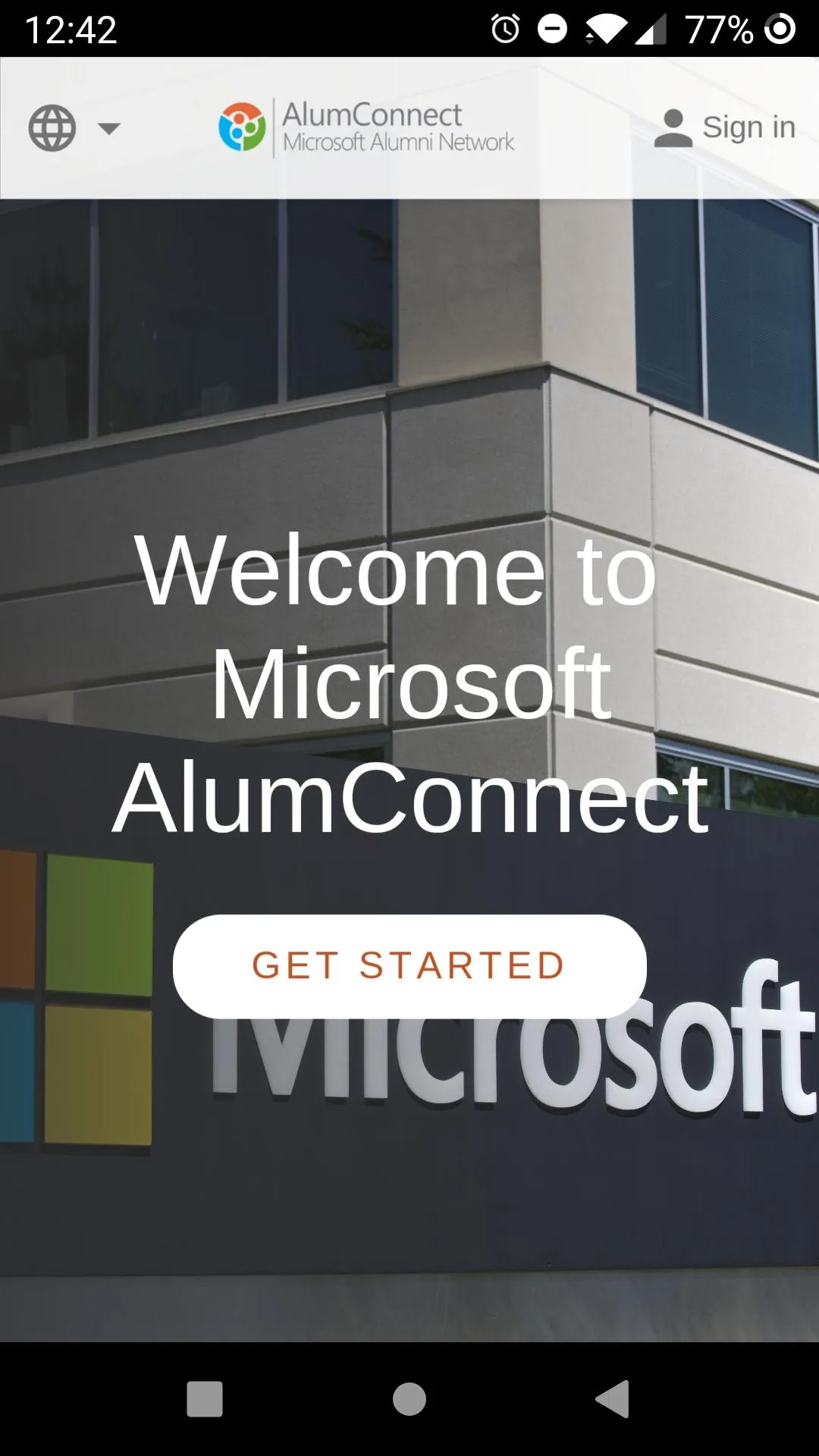 Microsoft Alum Connect | Indus Appstore | Screenshot