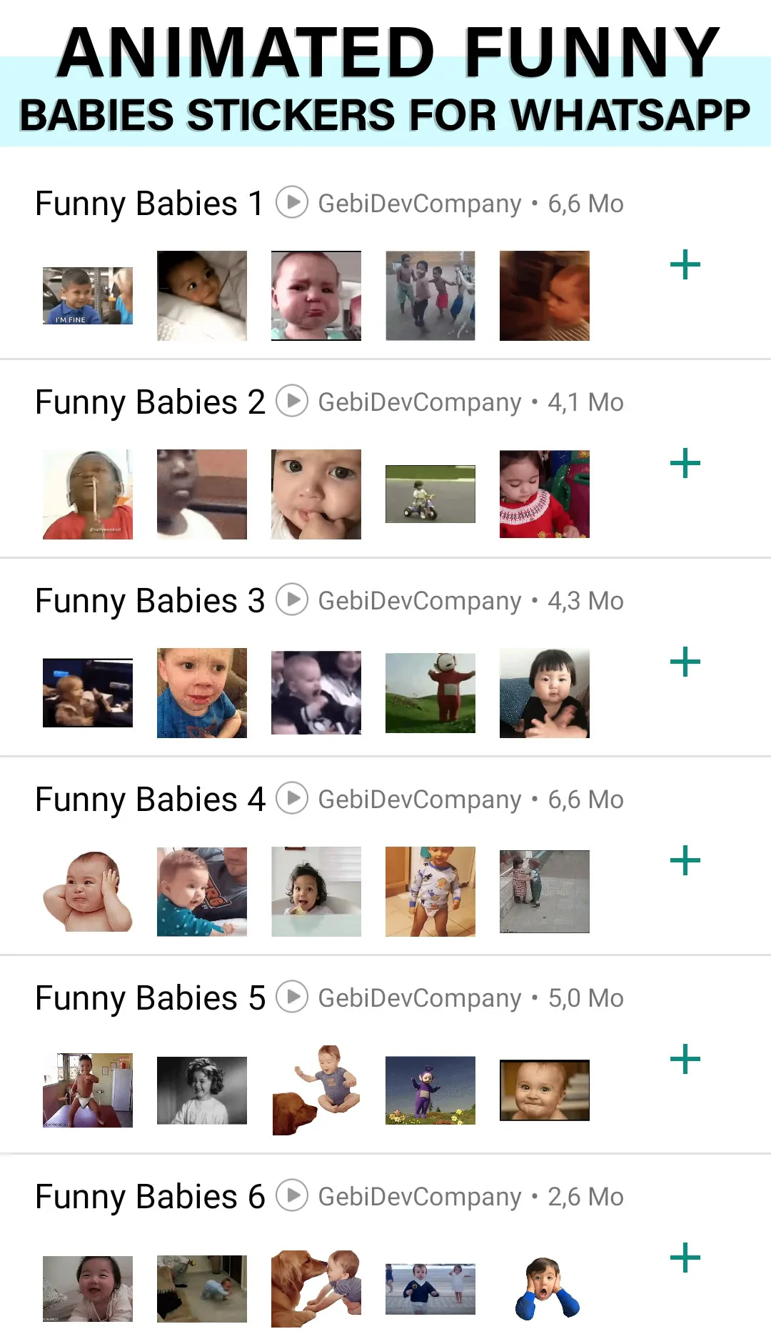 Animated baby WhatsApp Sticker | Indus Appstore | Screenshot