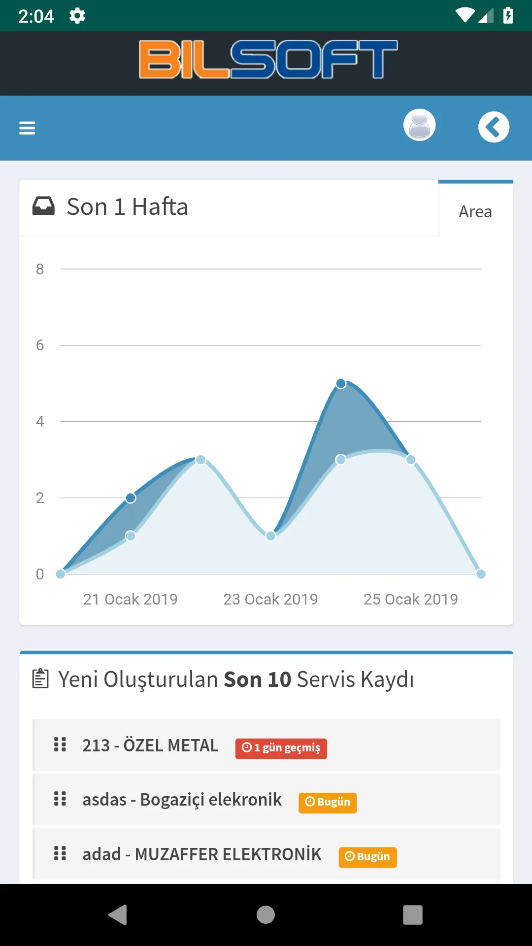 Bilsoft Teknik Servis Programı | Indus Appstore | Screenshot