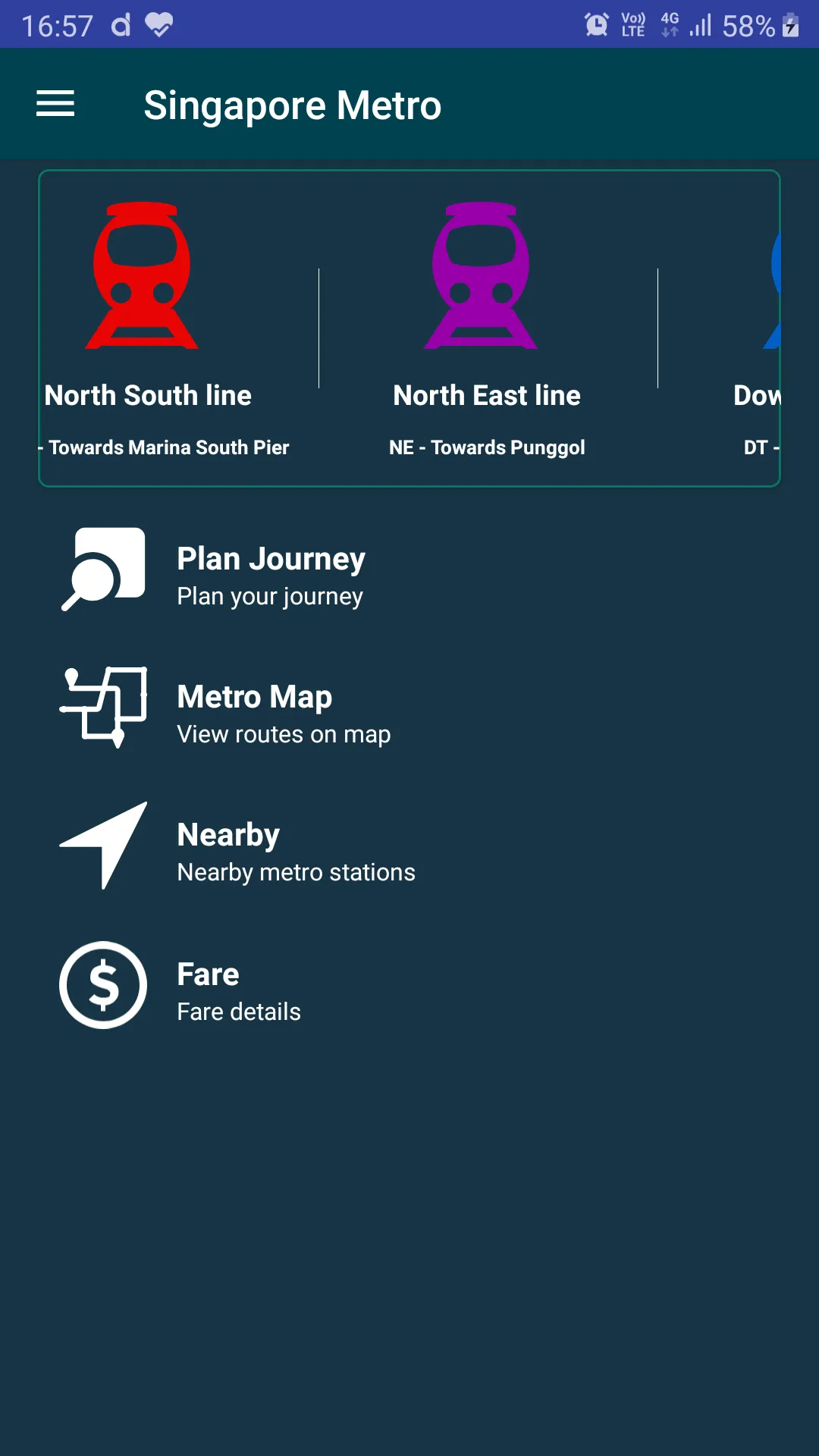 Singapore Metro - MRT & LRT | Indus Appstore | Screenshot