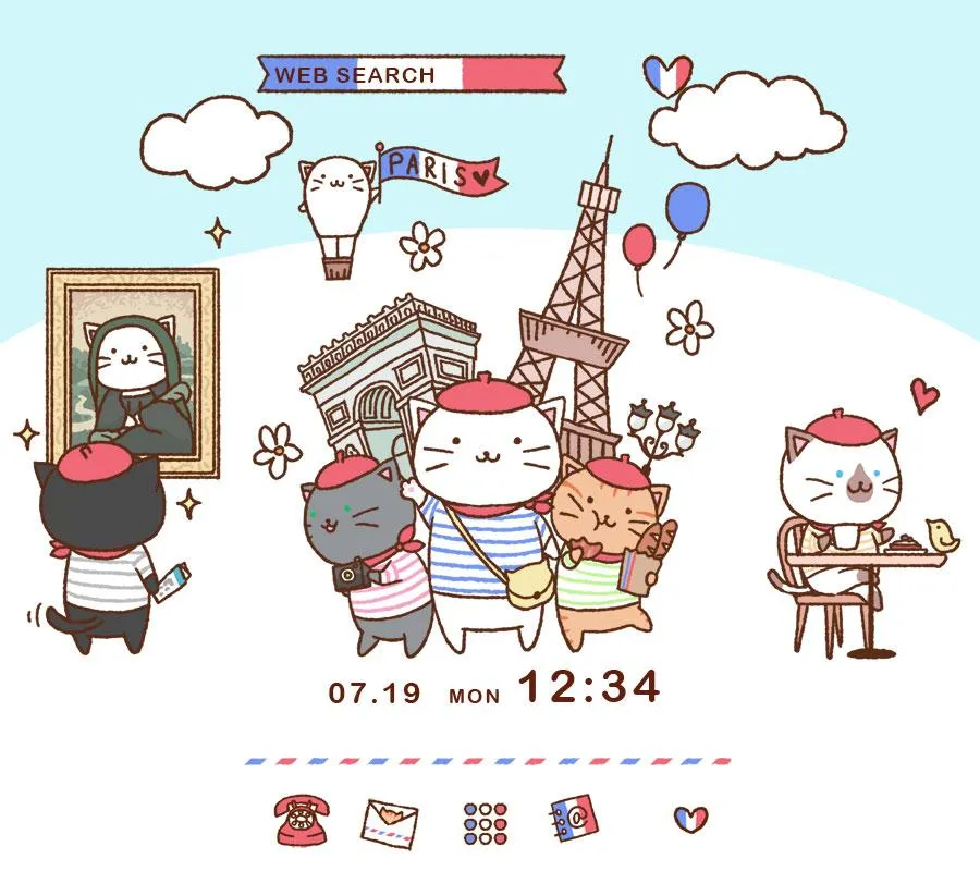 Cat Wallpaper-Kitties in Paris | Indus Appstore | Screenshot