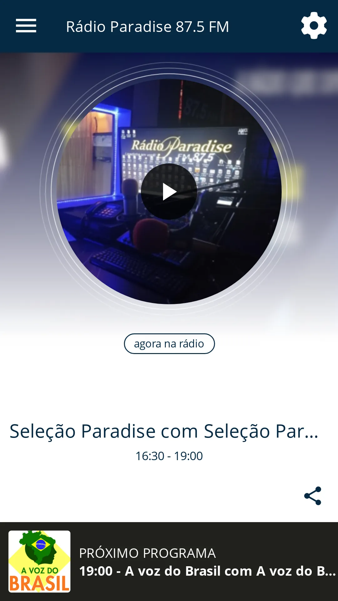 Rádio Paradise 87.5 FM | Indus Appstore | Screenshot