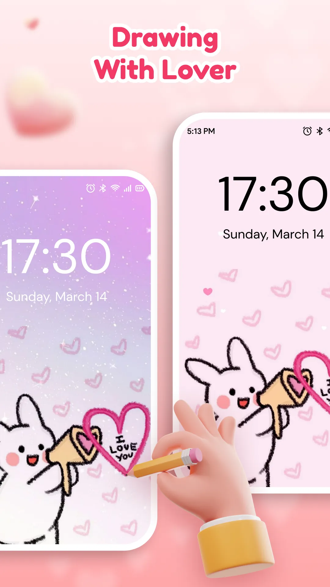 Lovy: Love Lockscreen Drawing | Indus Appstore | Screenshot