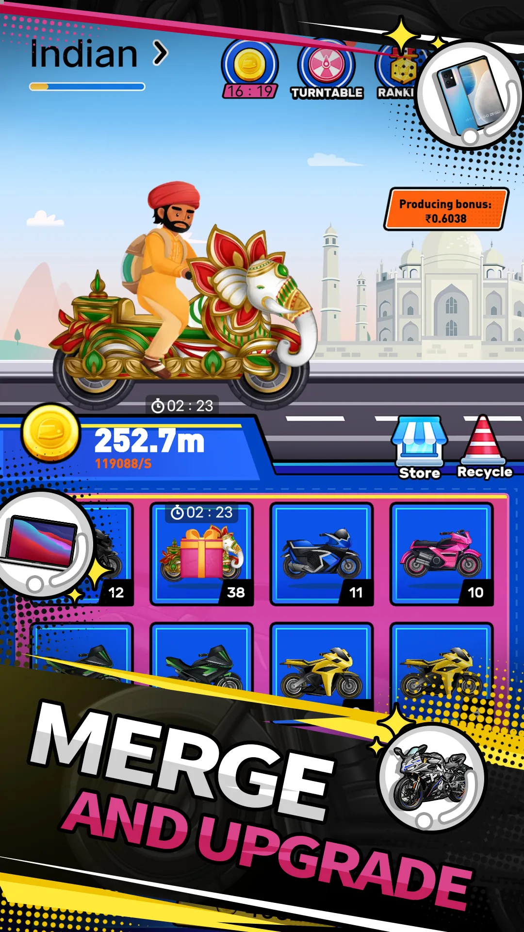 Speed Rush: Merge Moto | Indus Appstore | Screenshot