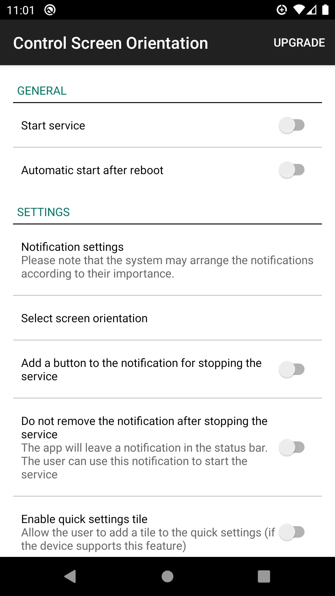 control screen rotation | Indus Appstore | Screenshot