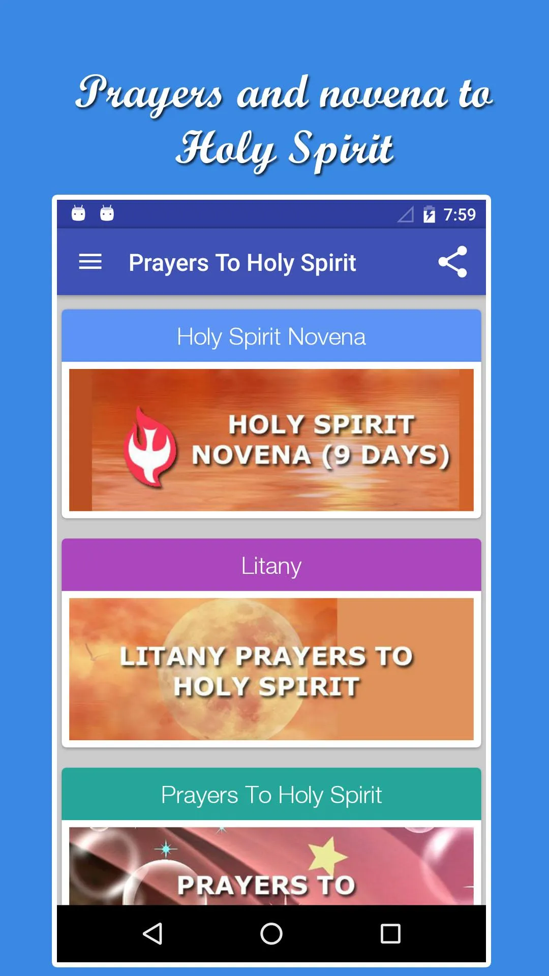 Holy Spirit Novena And Prayers | Indus Appstore | Screenshot