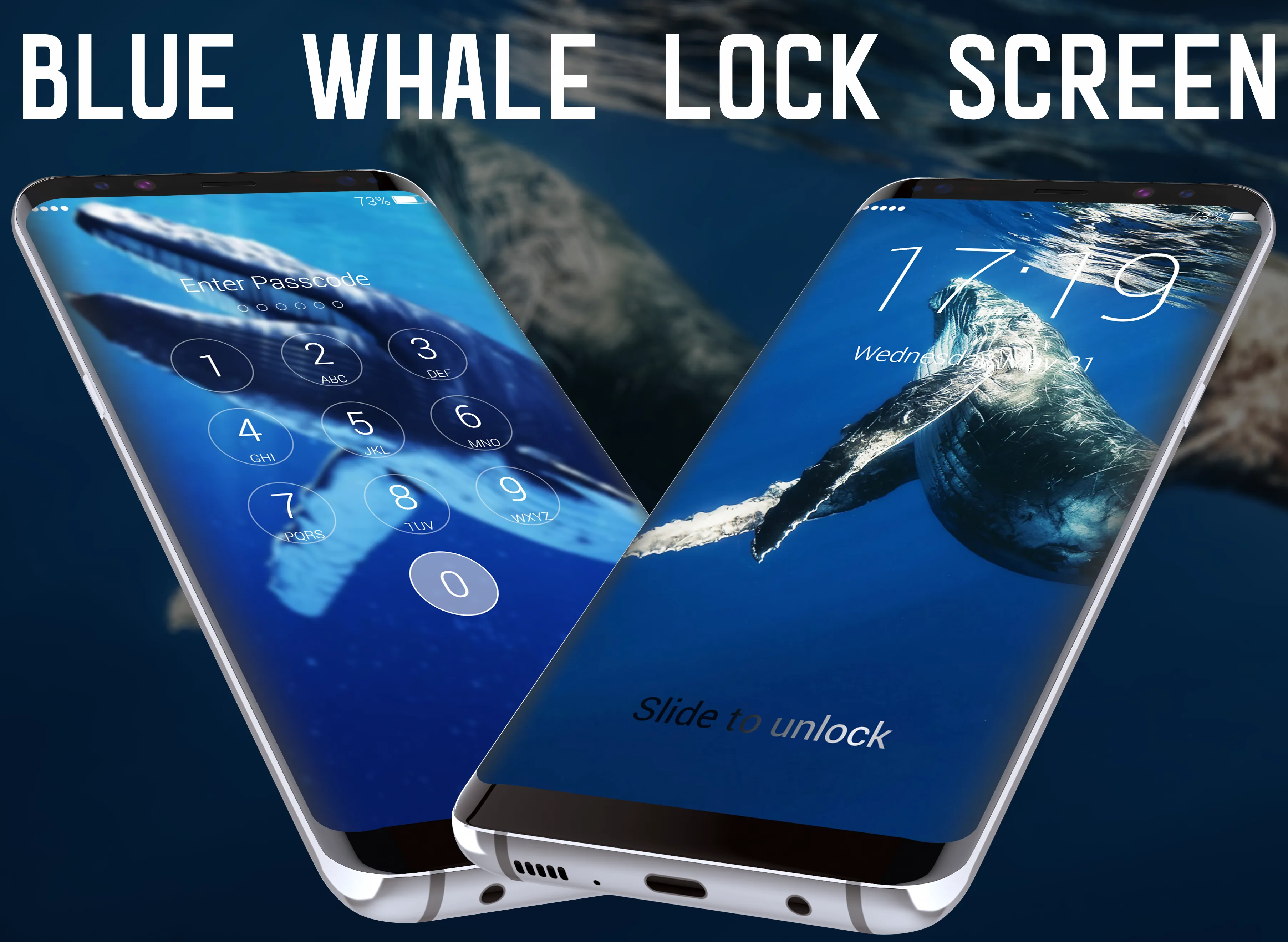 Blue Whale Lock Screen | Indus Appstore | Screenshot