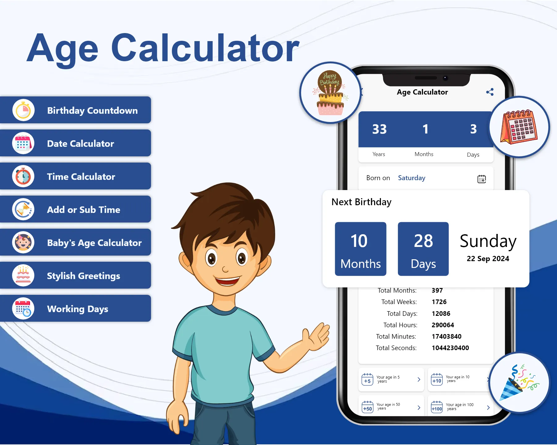 Age Calculator: Date Countdown | Indus Appstore | Screenshot