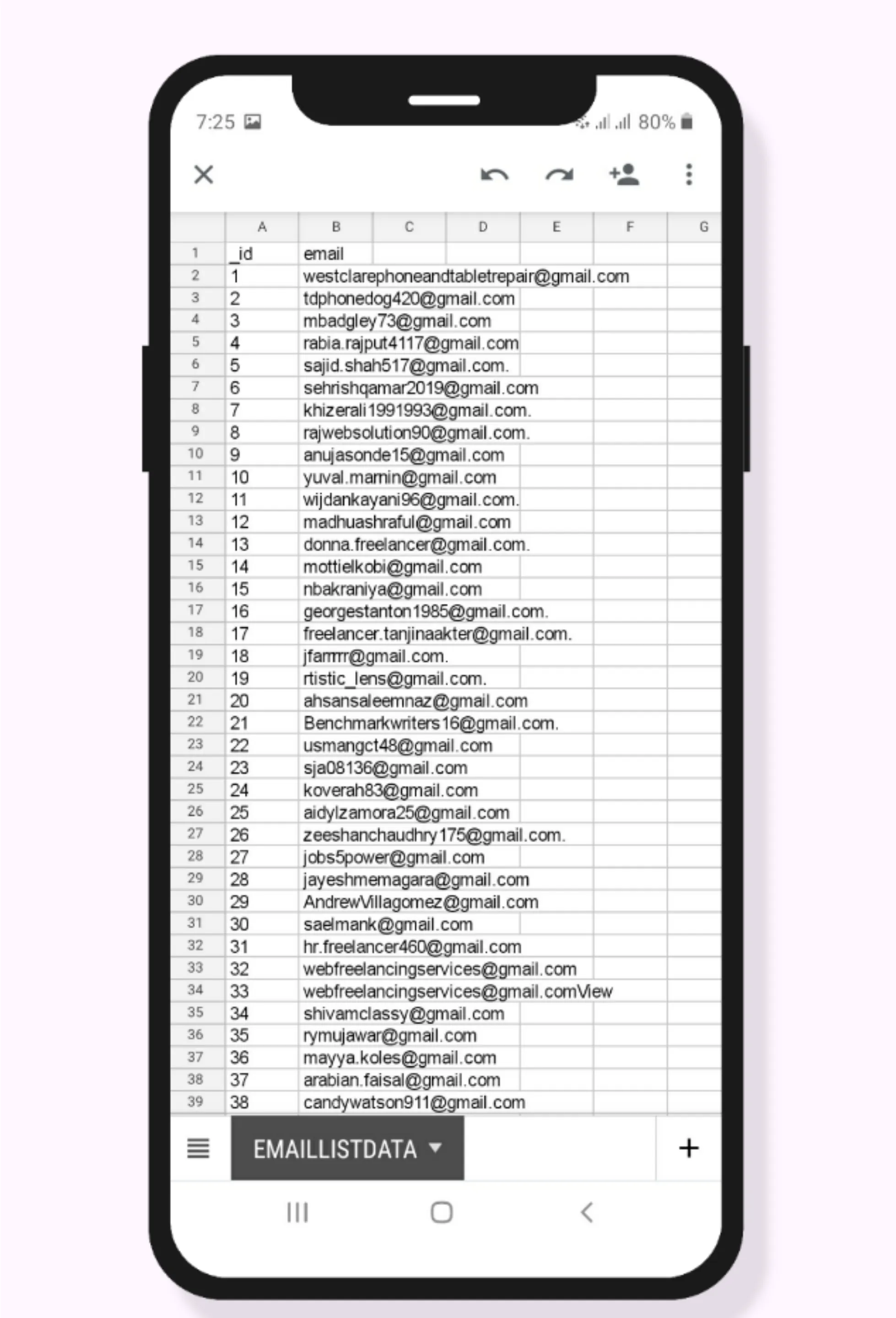 Email List | Indus Appstore | Screenshot