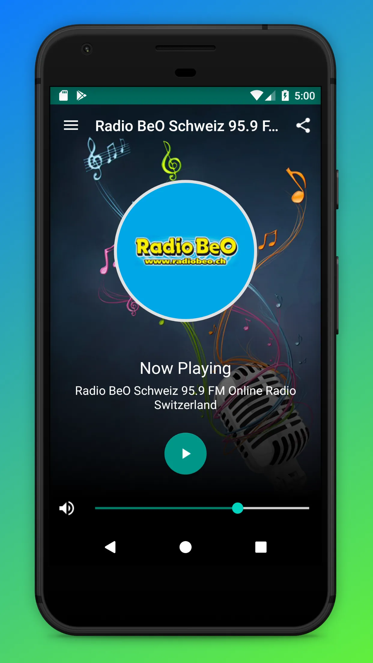 Radio BeO FM Bern App Schweiz | Indus Appstore | Screenshot