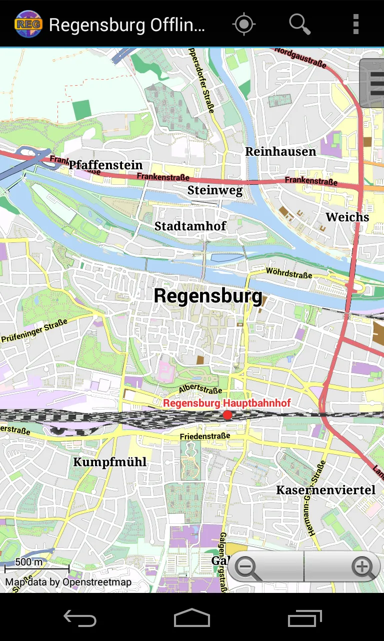 Regensburg Offline City Map | Indus Appstore | Screenshot