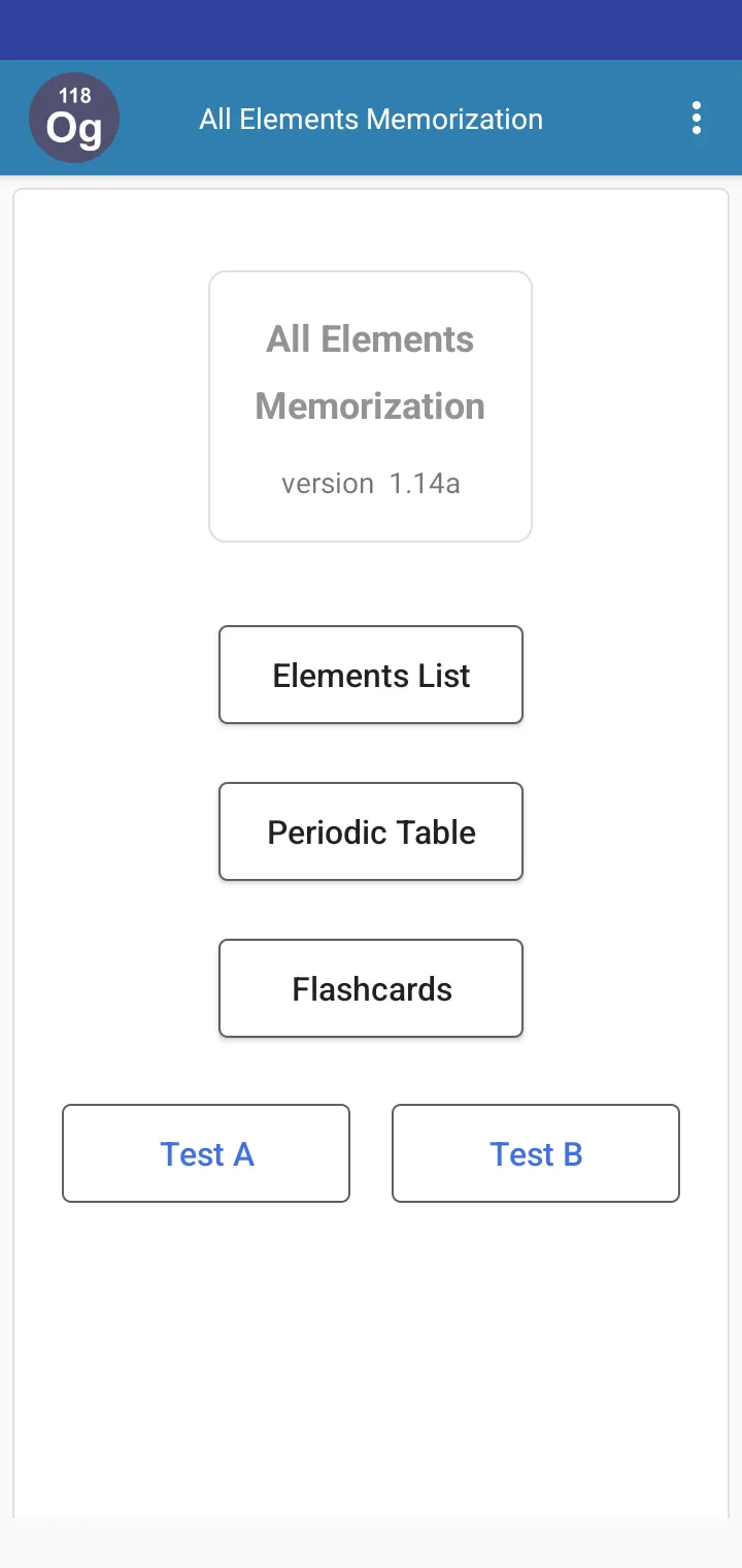 All Elements Memorization | Indus Appstore | Screenshot