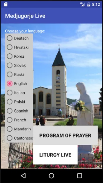 Medjugorje Live Streaming | Indus Appstore | Screenshot