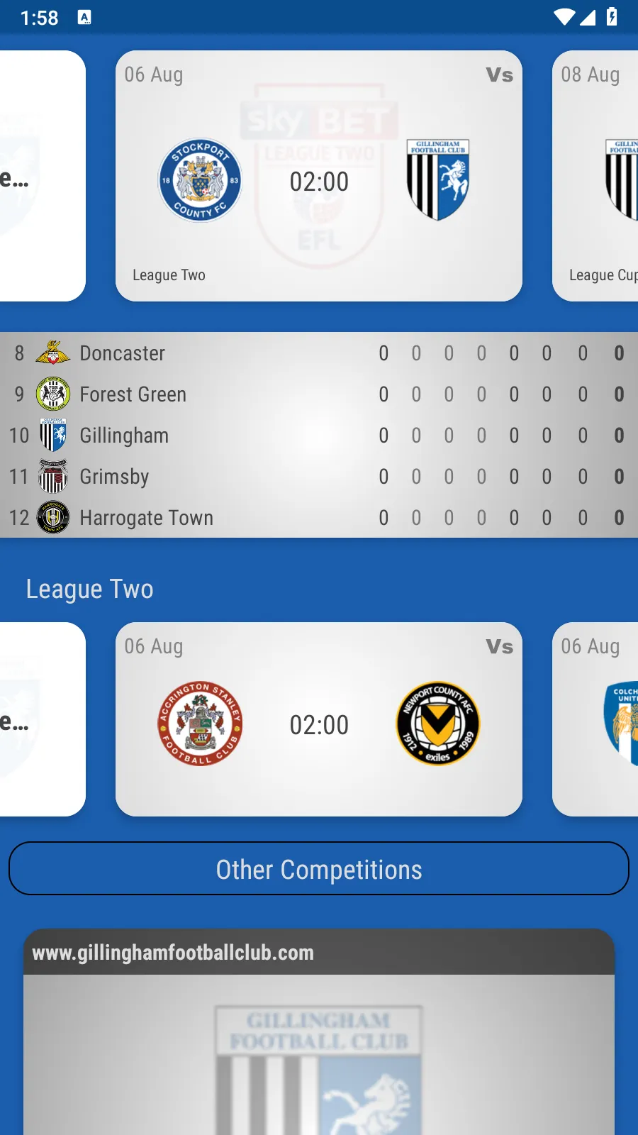 Gillingham FC Fan App | Indus Appstore | Screenshot