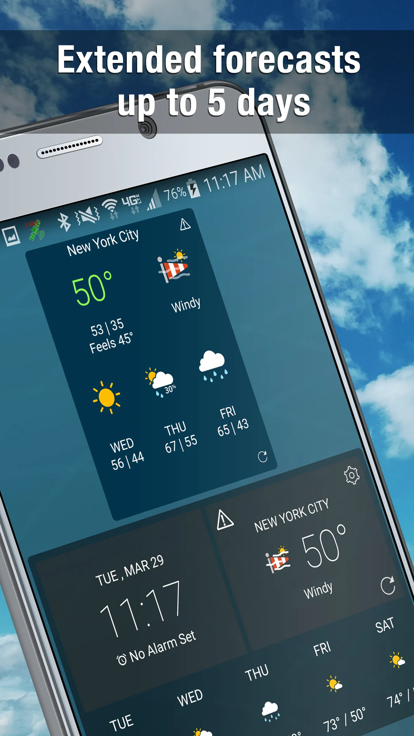 Weather Widget by WeatherBug | Indus Appstore | Screenshot