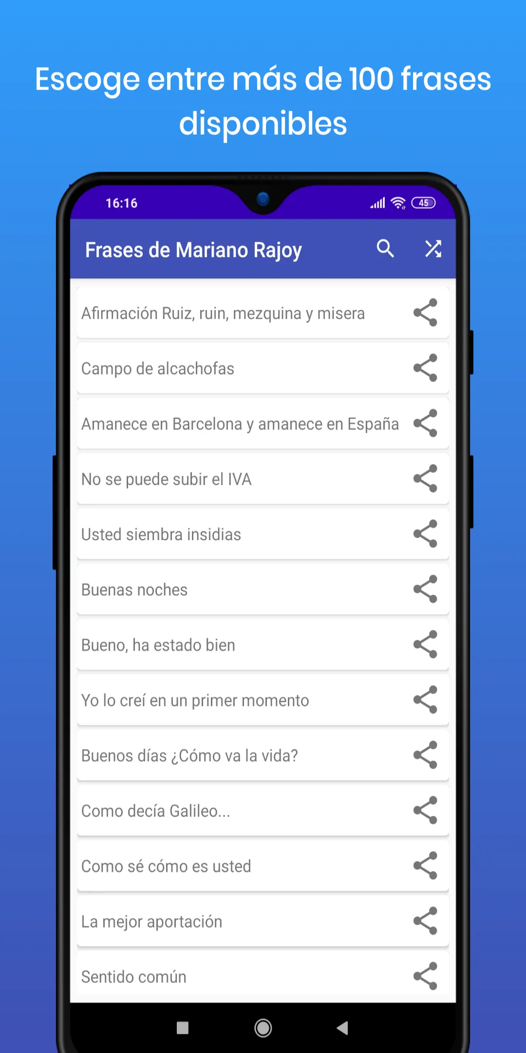 Frases de Mariano Rajoy | Indus Appstore | Screenshot