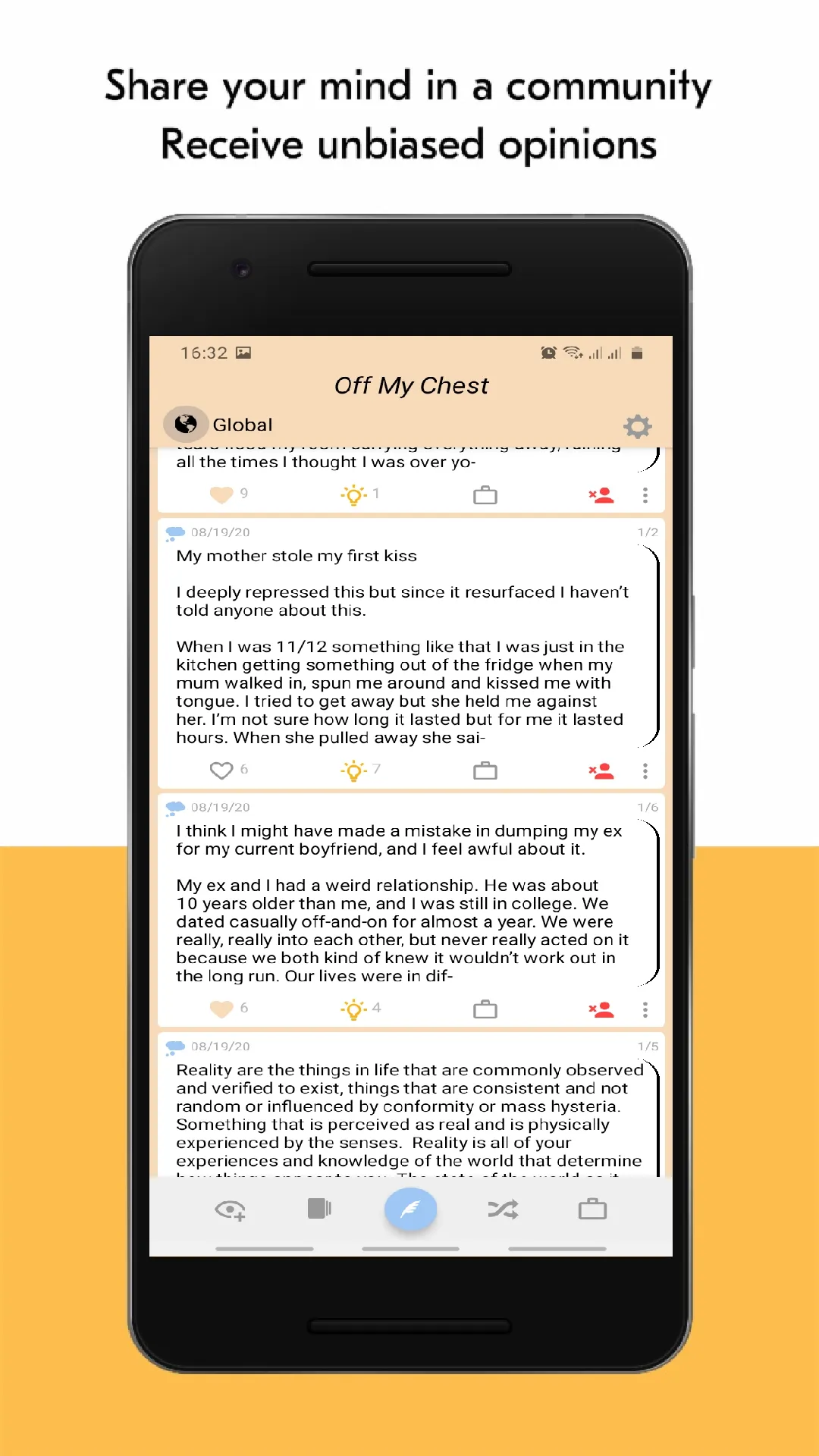 Off My Chest | Indus Appstore | Screenshot