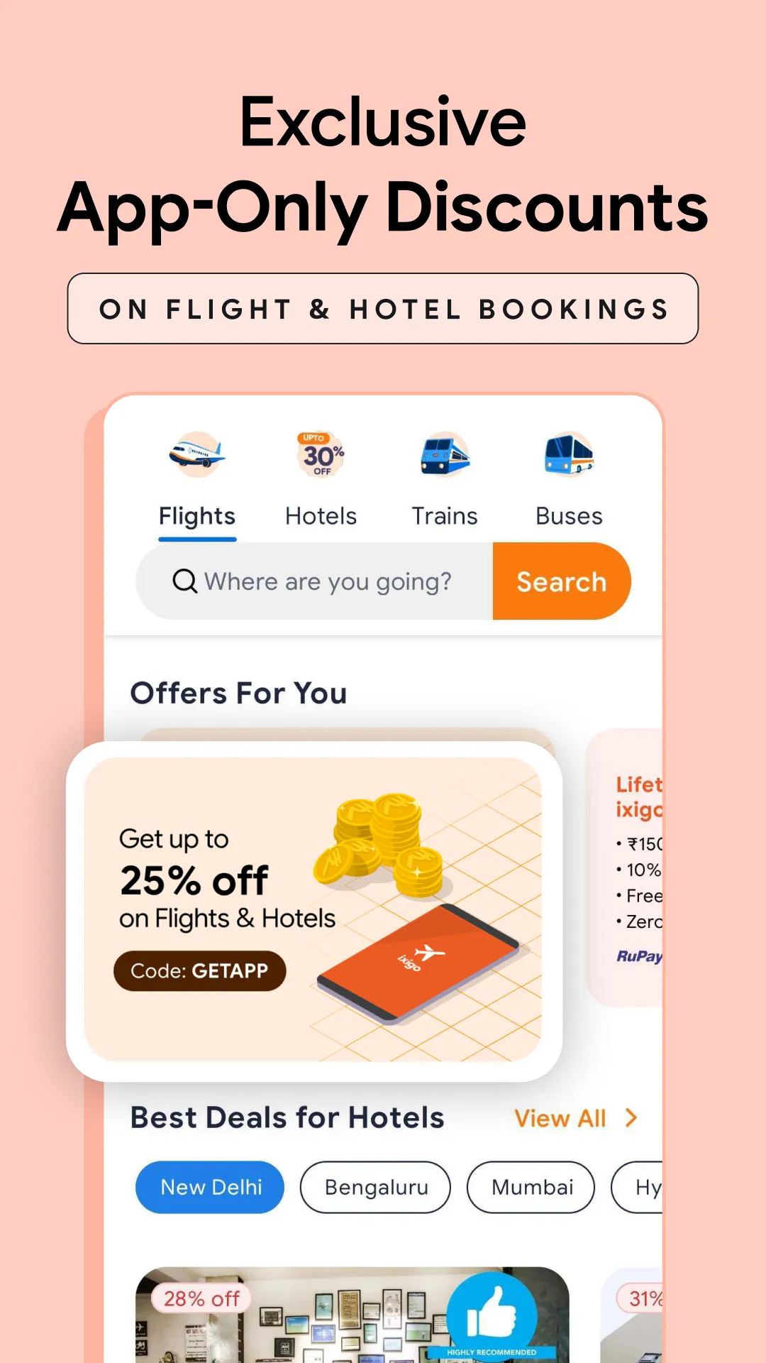 ixigo: Flight & Hotel Booking | Indus Appstore | Screenshot