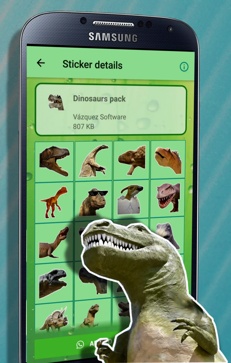 WASticker Dinosaurs | Indus Appstore | Screenshot