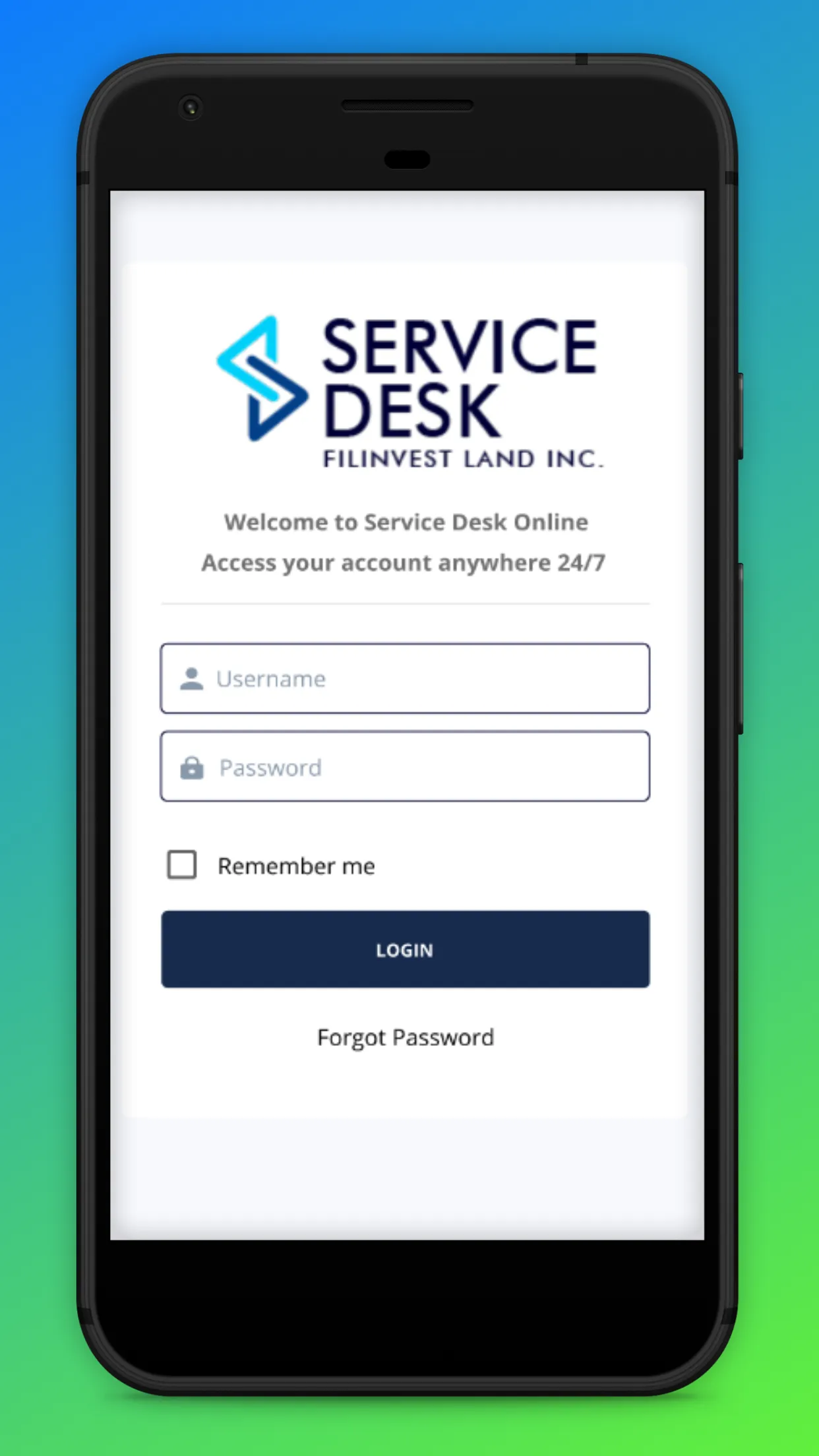 Filinvest Service Desk Mobile | Indus Appstore | Screenshot