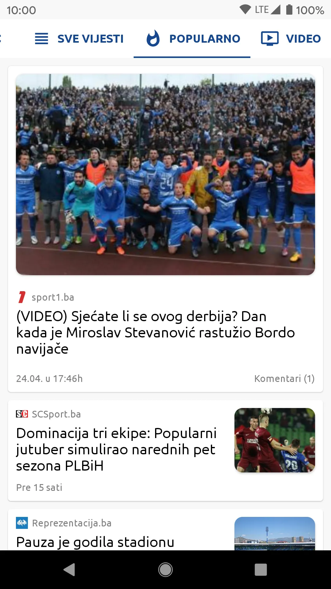 FK Zeljeznicar Info - Vijesti | Indus Appstore | Screenshot