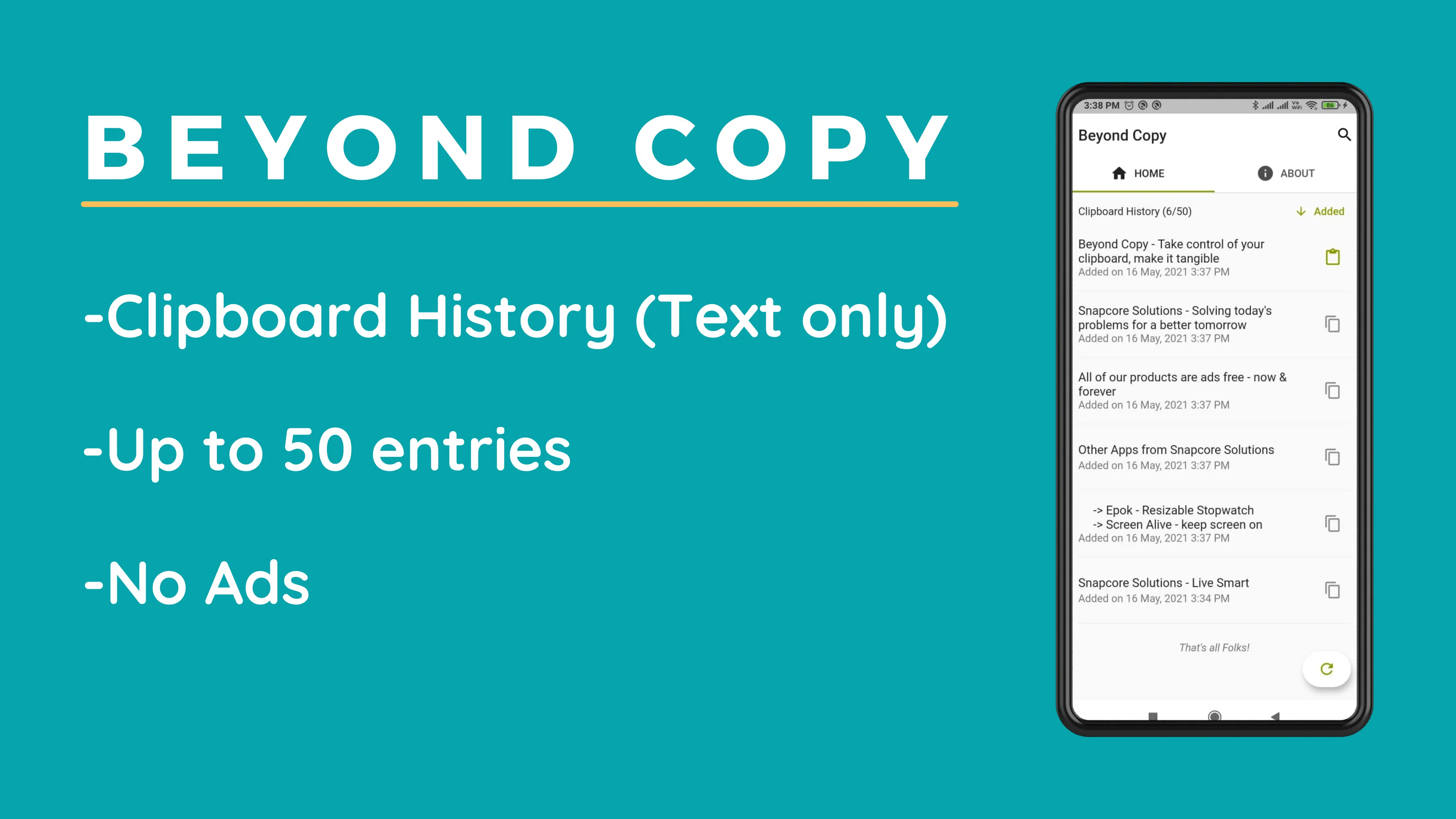 Beyond Copy: Clipboard History | Indus Appstore | Screenshot