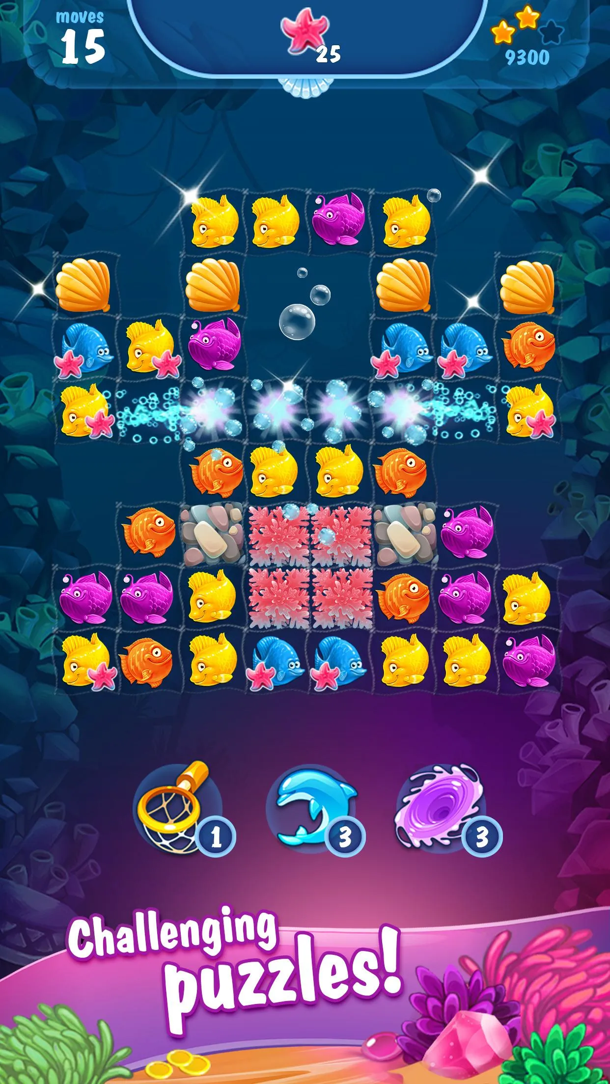 Mermaid - treasure match-3 | Indus Appstore | Screenshot