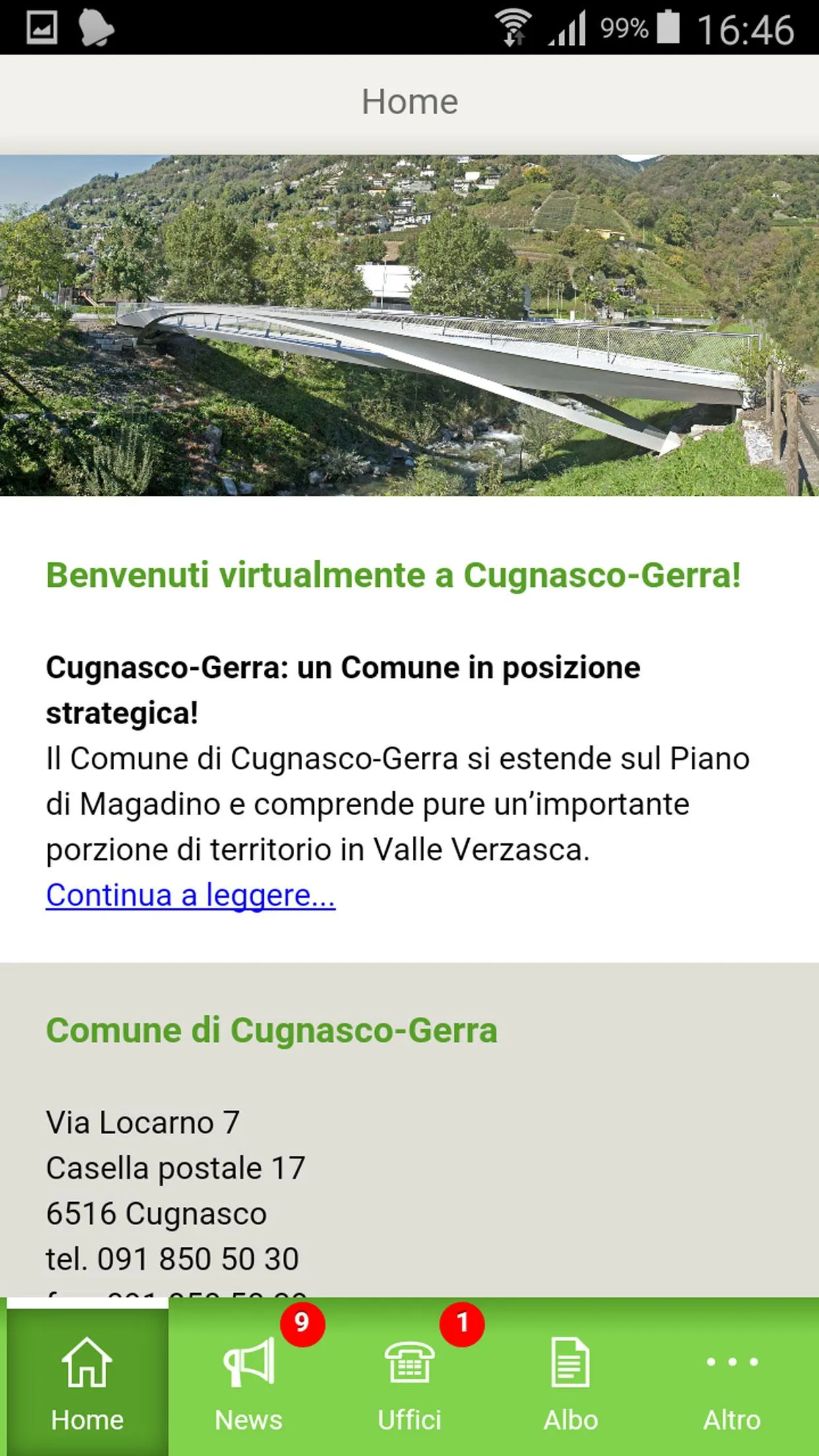 Comune di Cugnasco - Gerra | Indus Appstore | Screenshot