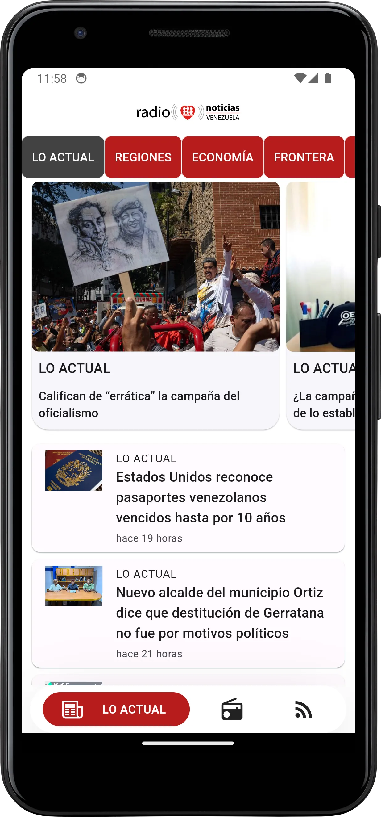 Fe y Alegri­a Noticias | Indus Appstore | Screenshot