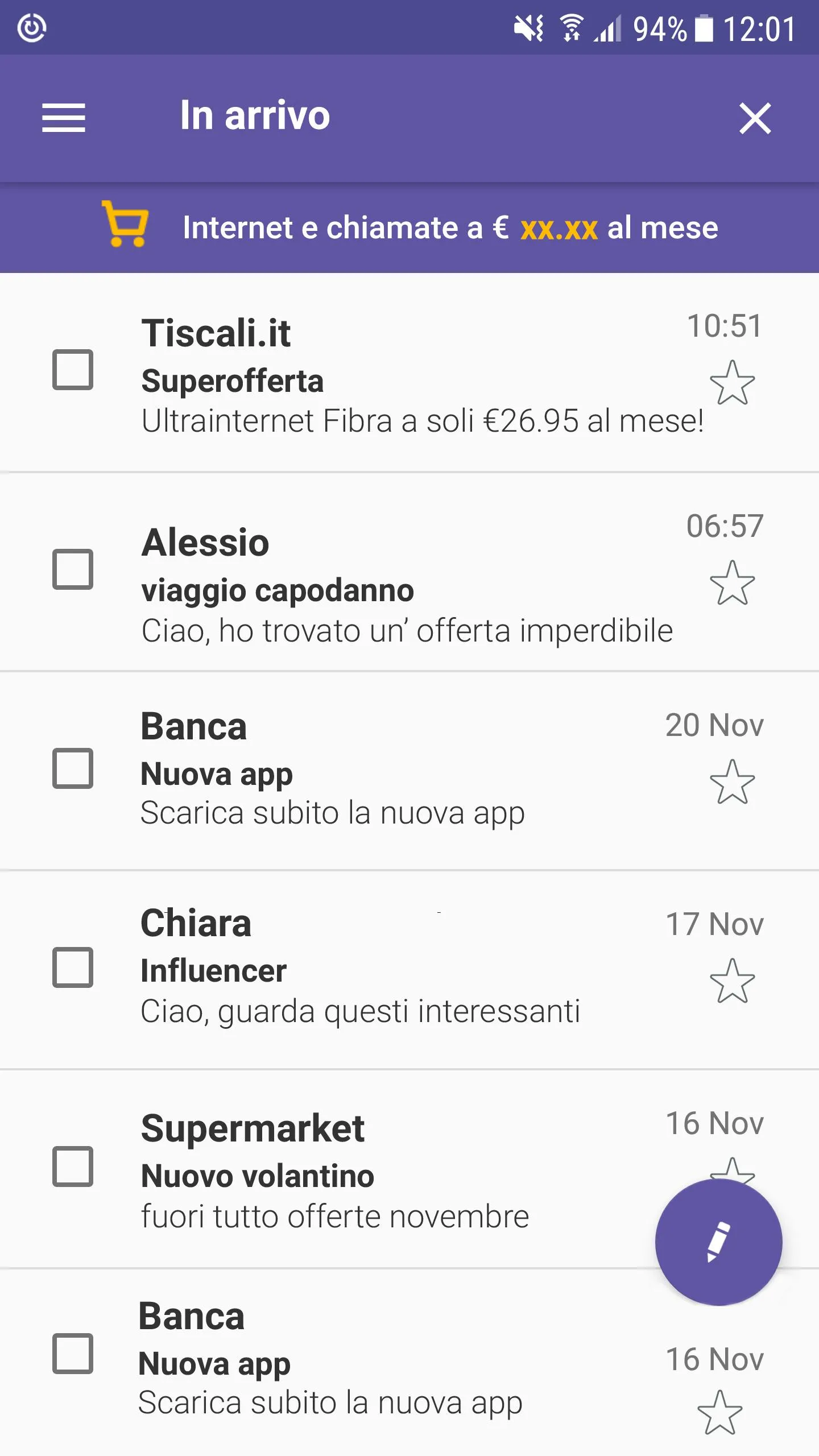 Tiscali Mail | Indus Appstore | Screenshot