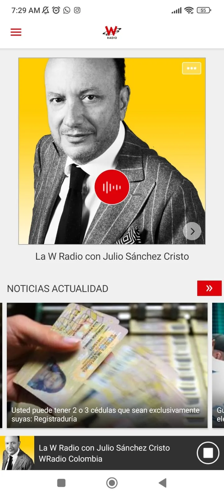 WRadio Colombia | Indus Appstore | Screenshot