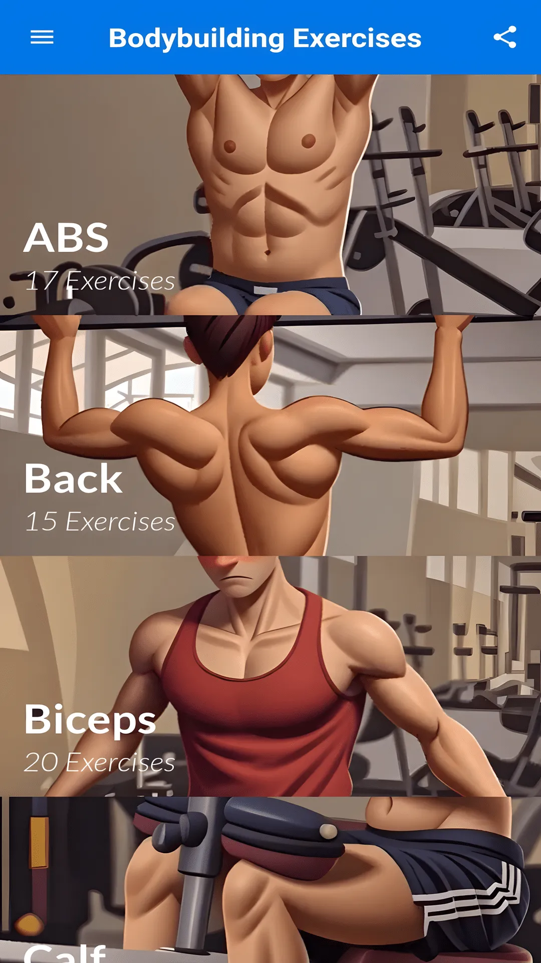 Bodybuilding Exercises Video | Indus Appstore | Screenshot