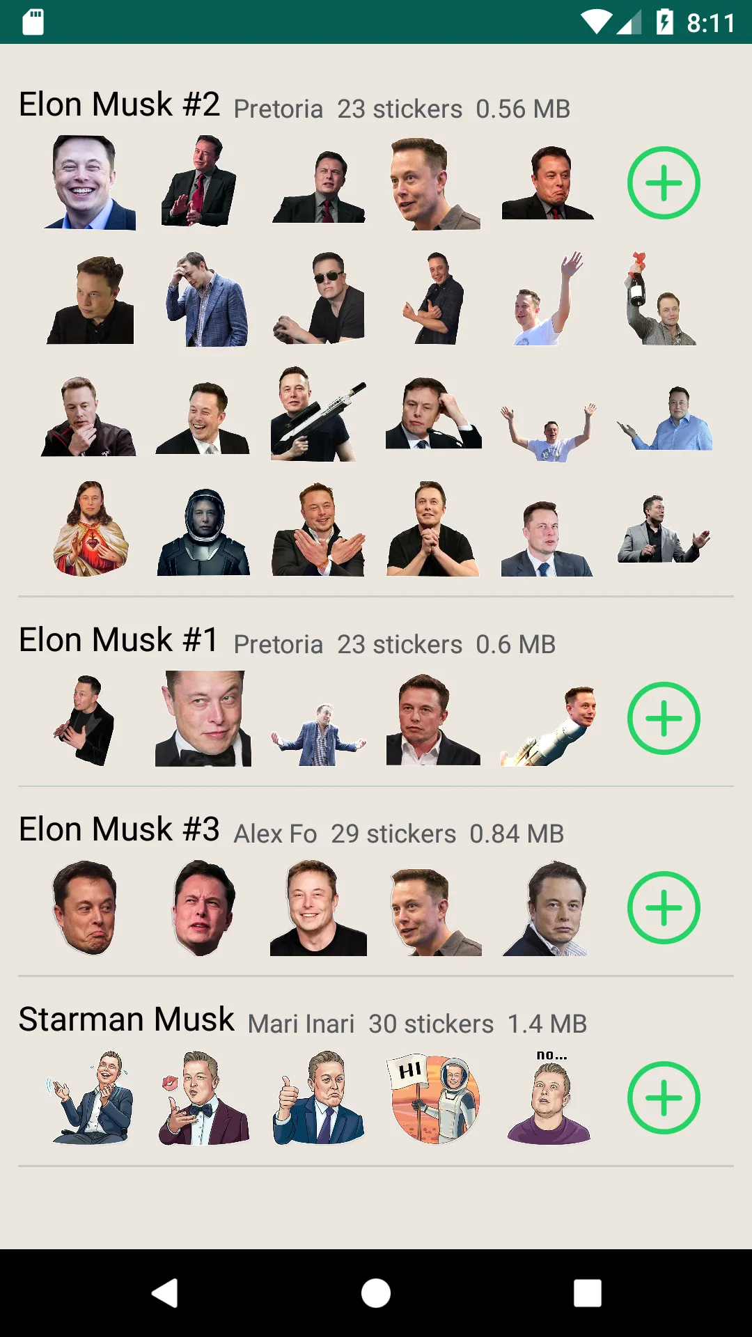 Elon Musk stickers for WAStick | Indus Appstore | Screenshot